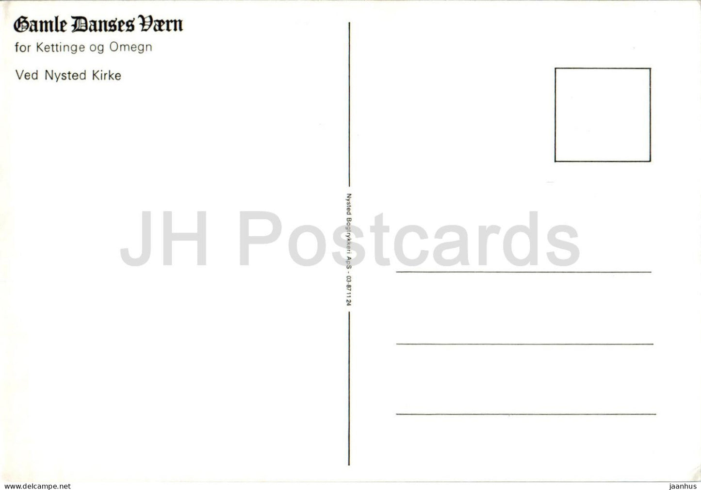 Ved Nysted Kirke - Gamle Danses Vaern - église - Danemark - inutilisé