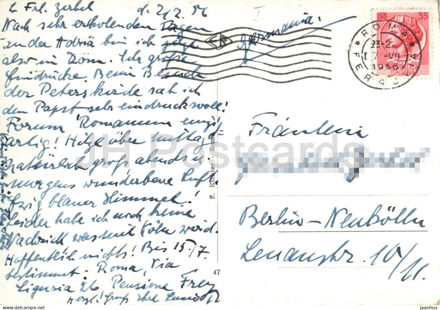 Roma - Rome - Il Colosseo - The Colosseum - 47 - old postcard - 1956 - Italy - used