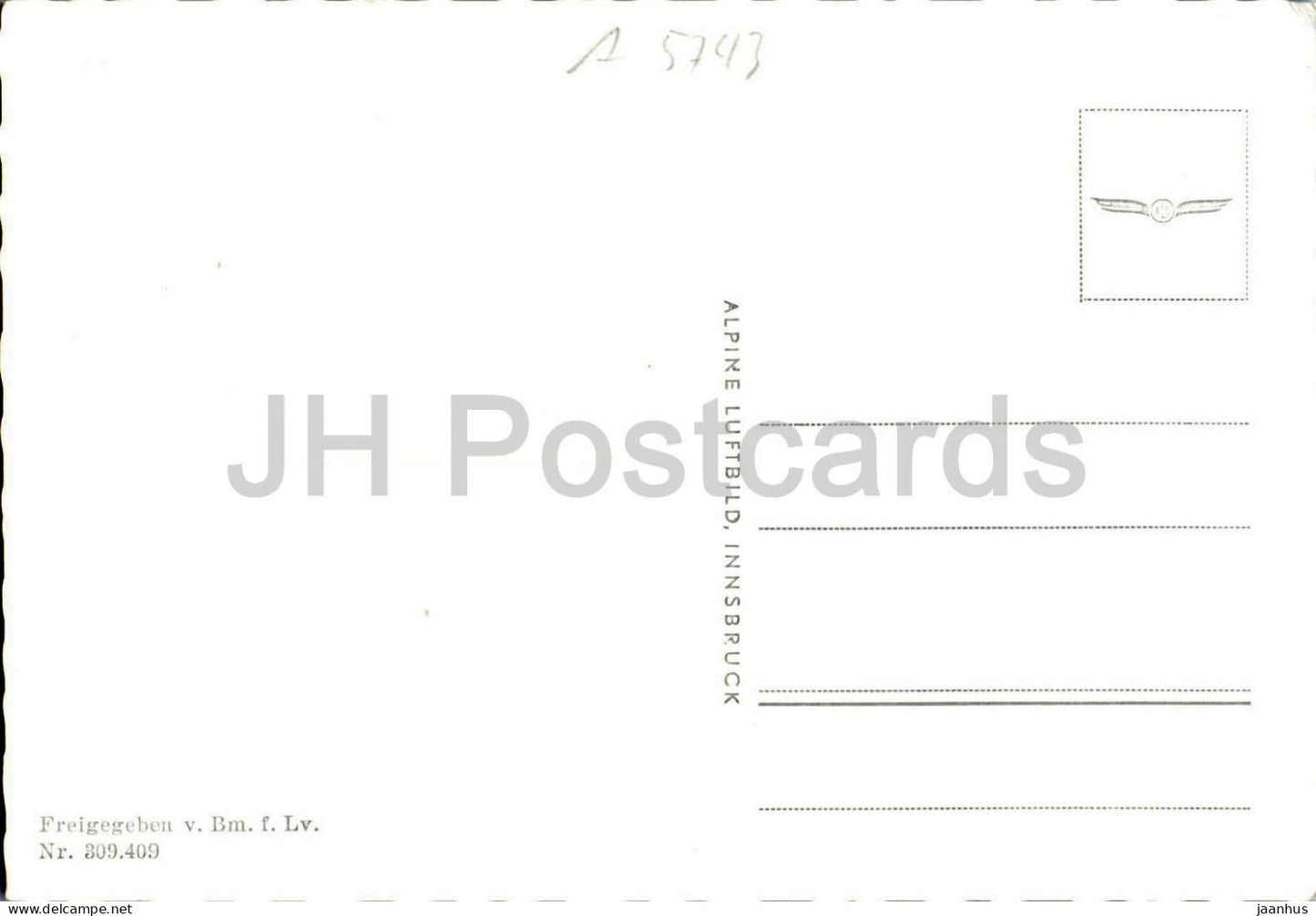 Krimml 1076 m ü. d. M. - Ortsansicht - Kirche - Salzburger Land - 296-3 - alte Postkarte - Österreich - unbenutzt