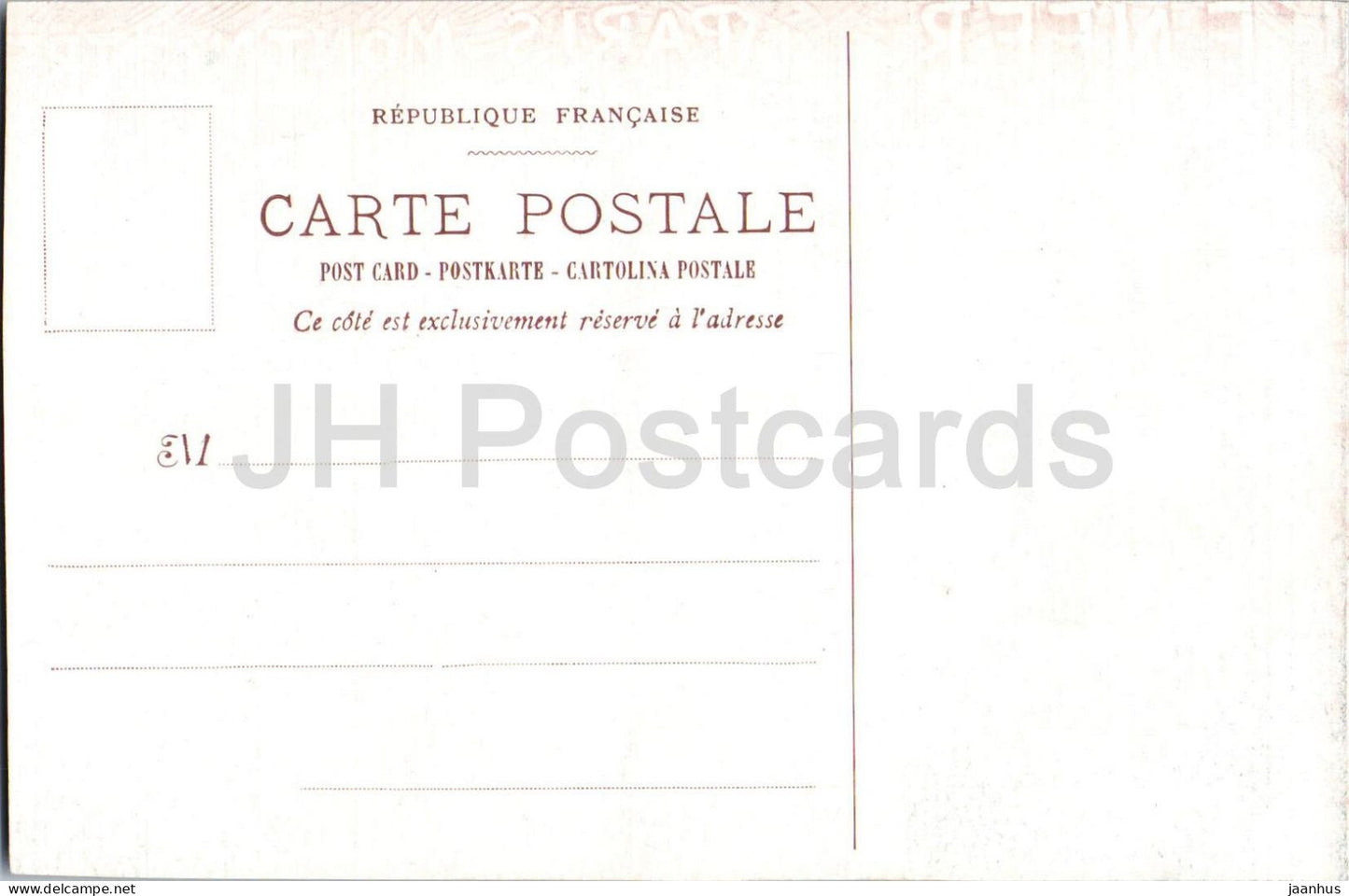 Paris Montmartre - L'Enfer - bas-relief - 2 - carte postale ancienne - France - non utilisée