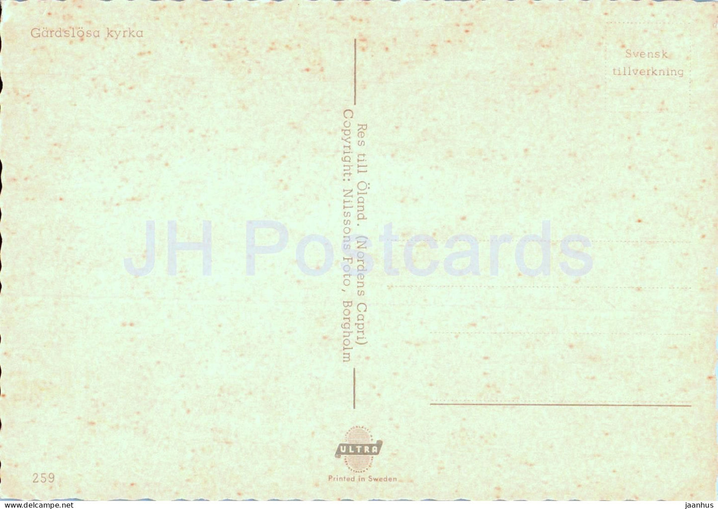 Gardslosa kyrka - église - 259 - Suède - inutilisé