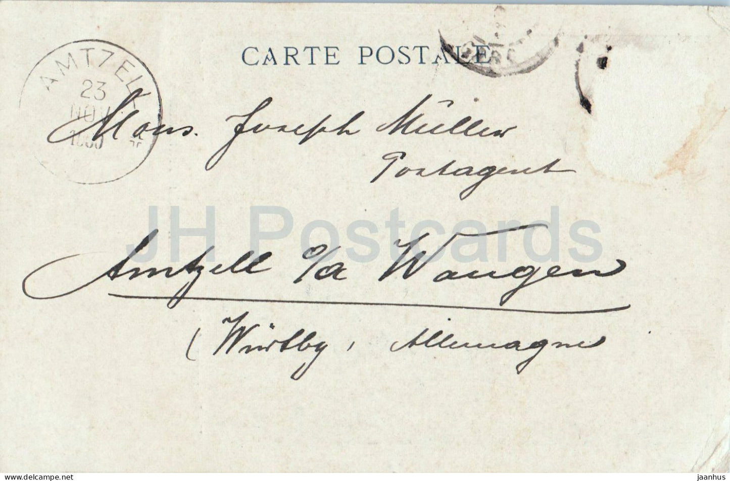 1899 Zuid-Afrika 1900 – Pour l'Independance du Transvaal – Burenkrieg – alte Postkarte – 1900 – Südafrika – gebraucht