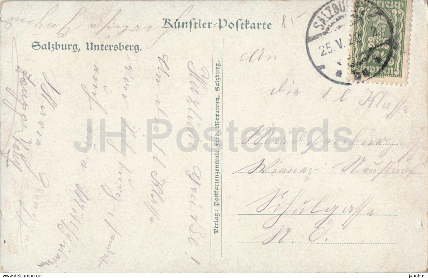 Salzburg - Untersberg - old postcard - 1922 - Austria - used