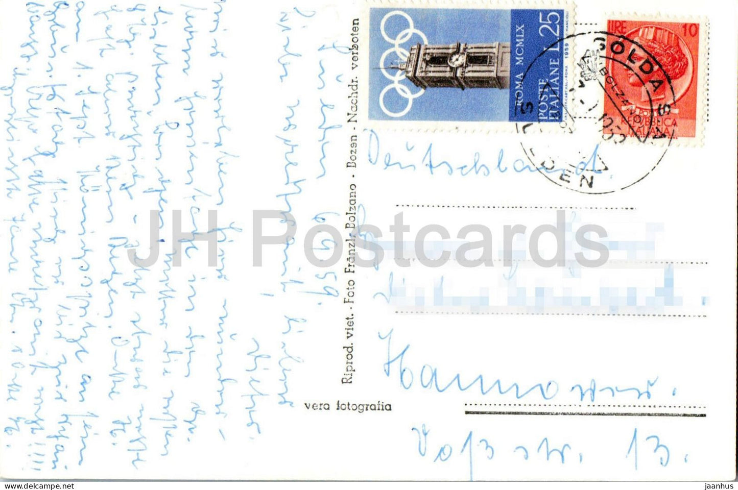 Gran Zebru m. 3857 presso Solda - Konigspitze bei Sulden - Alps - mountains - 9943 - old postcard - 1959 - Italy - used