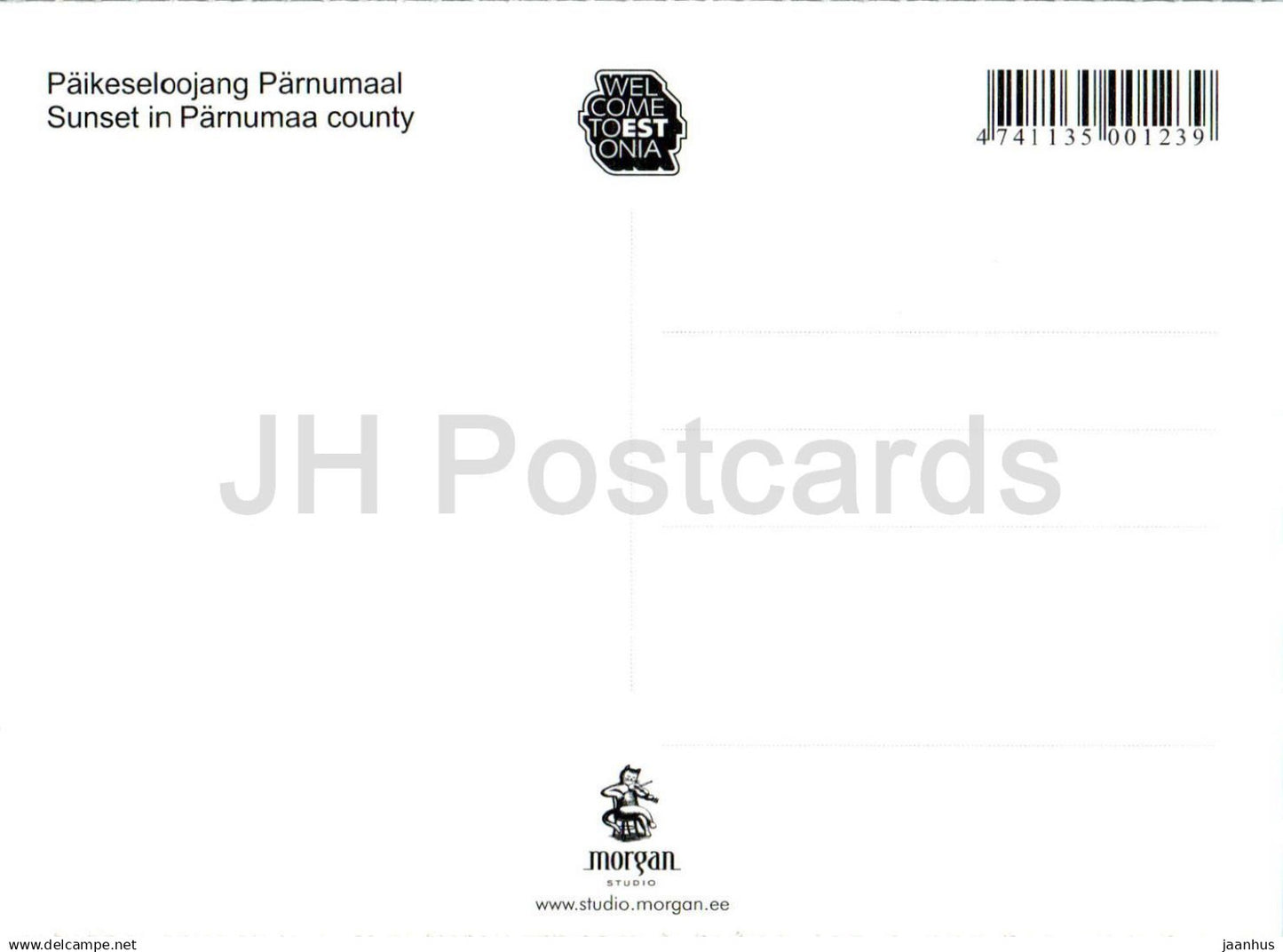 Coucher de soleil dans le comté de Parnumaa - années 2000 - Estonie - non utilisé