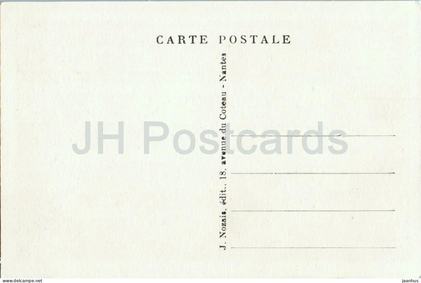 Nantes - Vue Generale du Cours Cambronne - General view - 176 - old postcard - France - unused