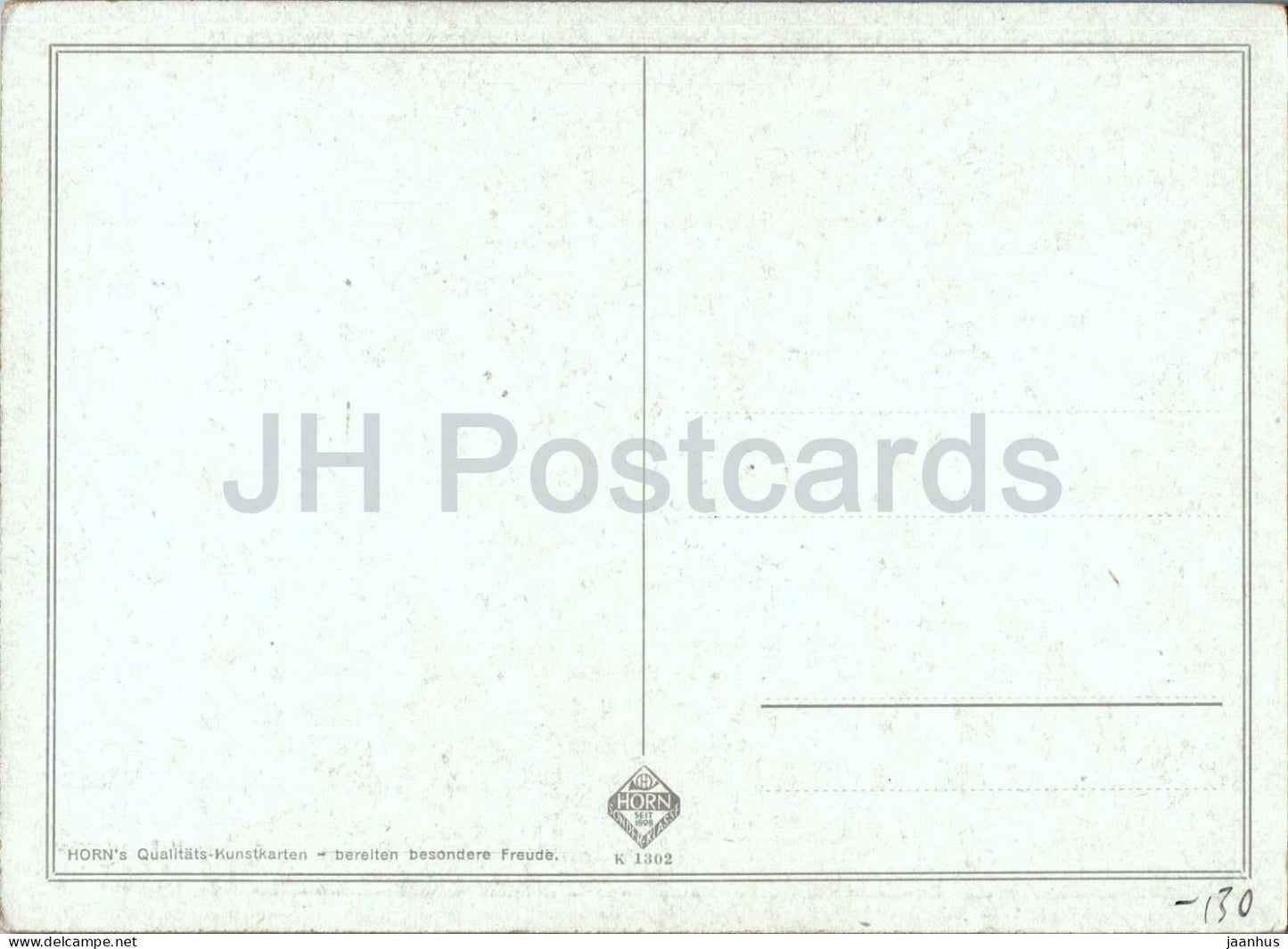 Alpen - Alps - Horn Kunstkarten - 1302 - Germany - unused