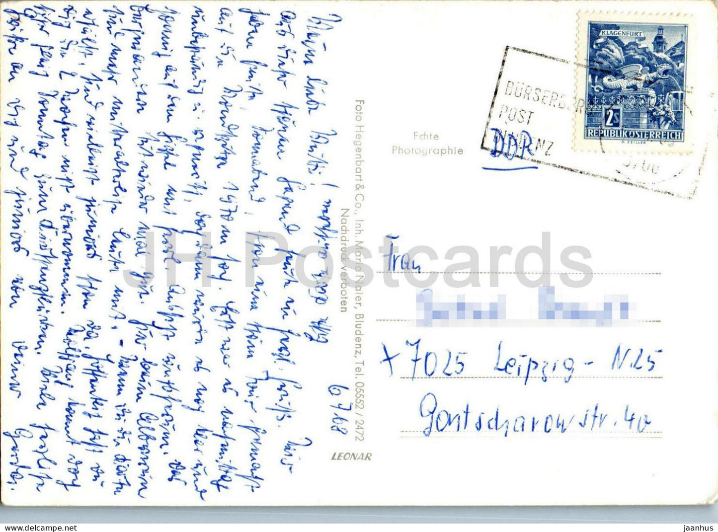 Tschengla 1250 m gegen Zimba - alpines Hochplateau - Berge - Tal - Landschaft - Gebirge - 1968 - Österreich - gebraucht