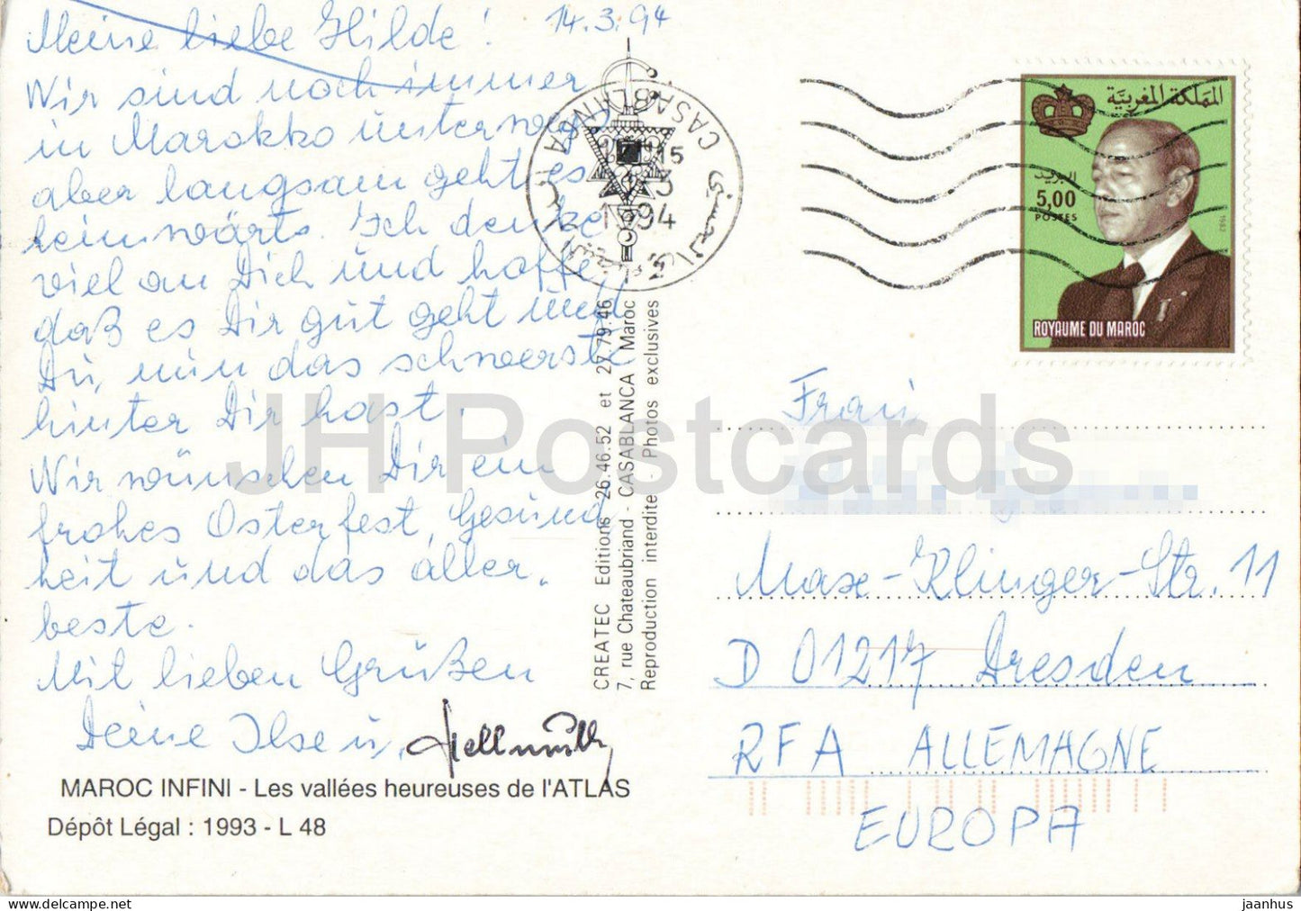 Atlas-Gebirge - Dorf - Kinder - Kaktus - 1994 - Marokko - benutzt