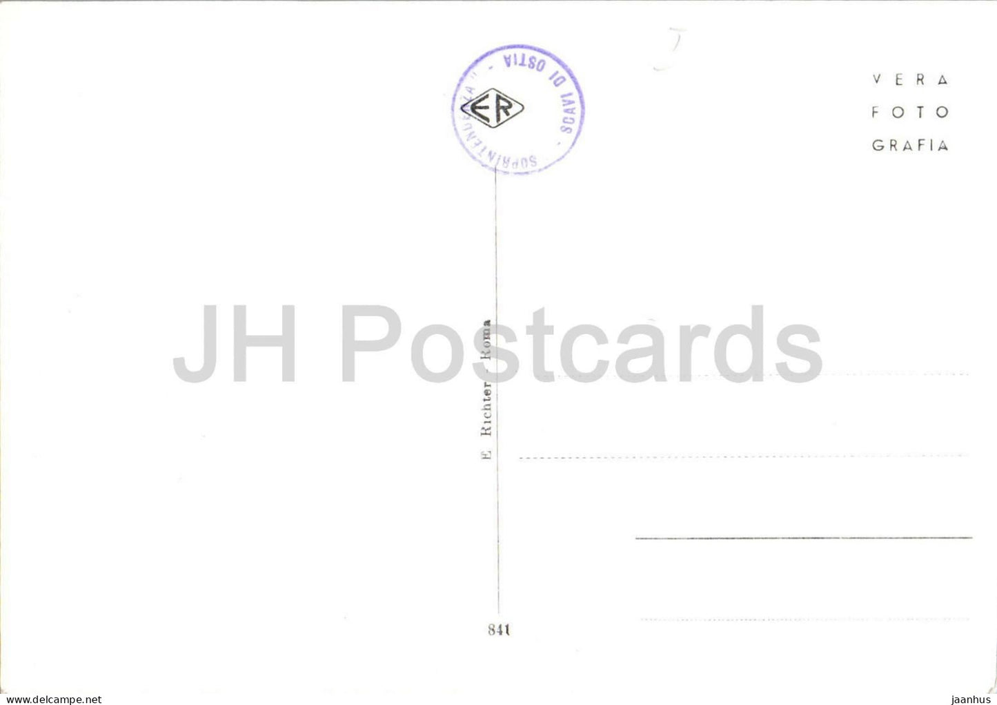 Ostia - Mosaico nel Piazzale delle Corporazioni - mosaic Square of the Corporations 841 - old postcard - Italy - unused