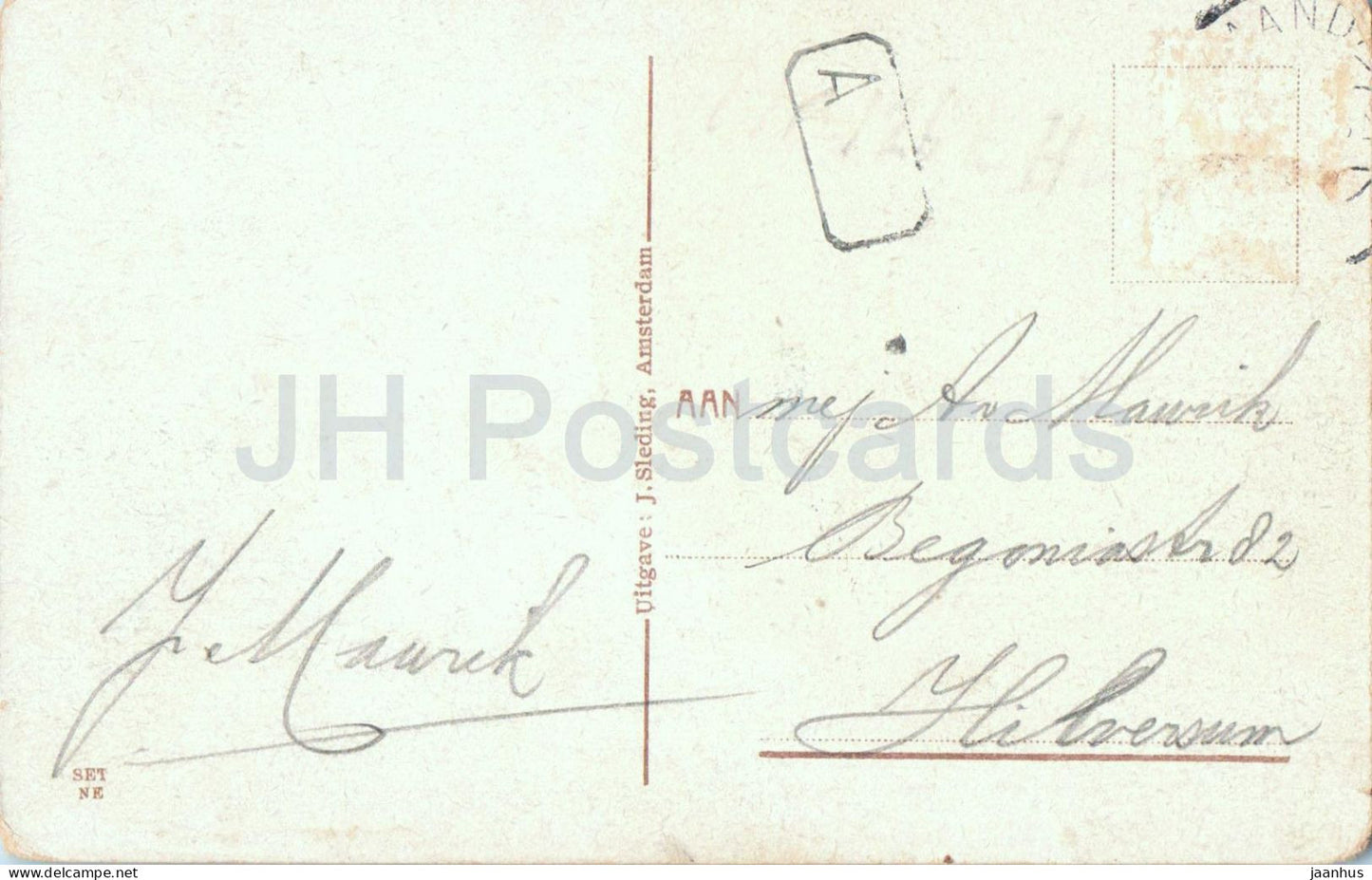 Zaandam - Stadhuis - Town Hall - old car - old postcard - Netherlands - used