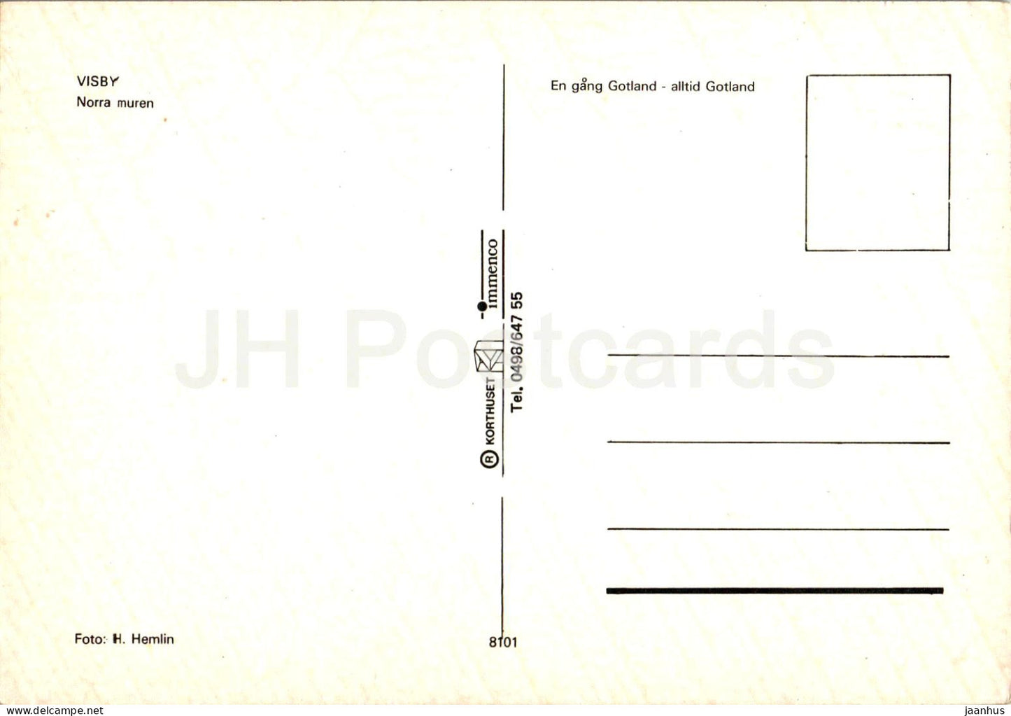 Visby - Norra muren - mur - Gotland - 8101 - Suède - inutilisé