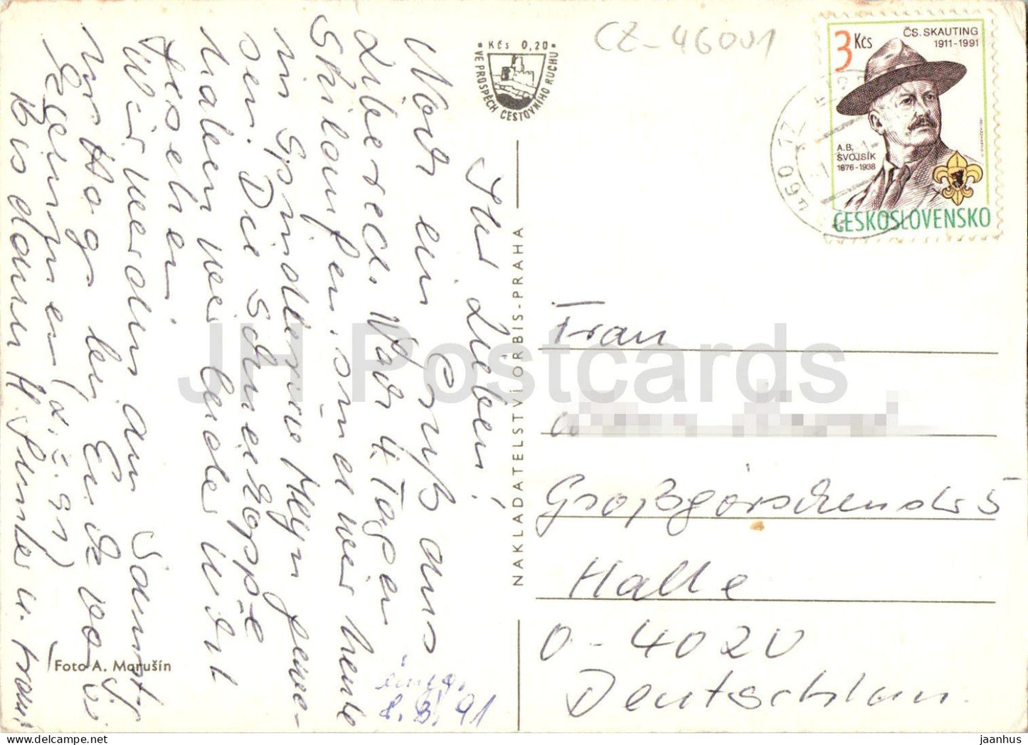 Grüße aus Liberec - Liberec - Winteransichten der Stadt - Wappen Multiansicht - 1991 - Tschechische Republik - Tschechoslowakei - gebraucht