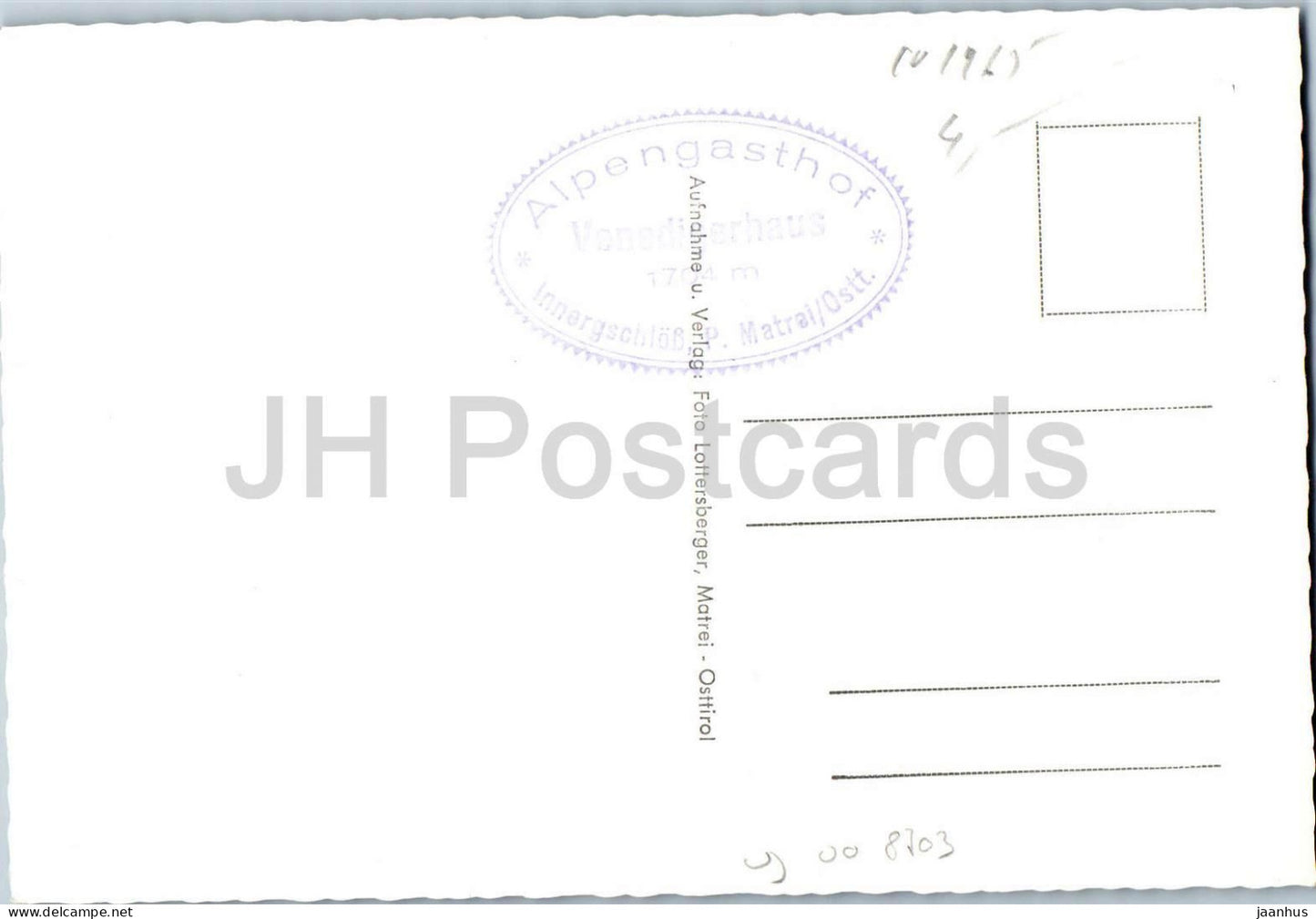 Grüße aus dem Großvenediger Gebiet 3660 m - Gletscherhochalpen - Bergblick - alte Postkarte - Österreich - unbenutzt