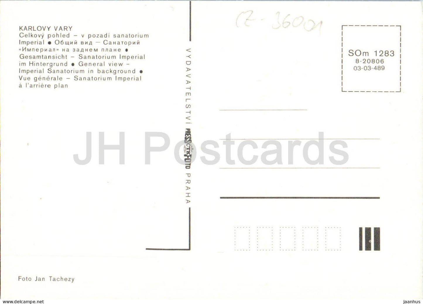Karlovy Vary - Gesamtansicht - General View - 1283 - Tschechische Republik - Tschechoslowakei - unbenutzt