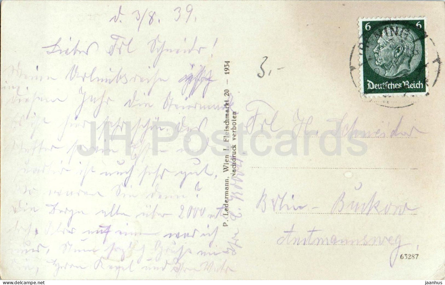 Irdning im Ennstale Steiermark mit Schloss Trautenfels - Tal - Schloss - alte Postkarte - 1939 - Österreich - gebraucht