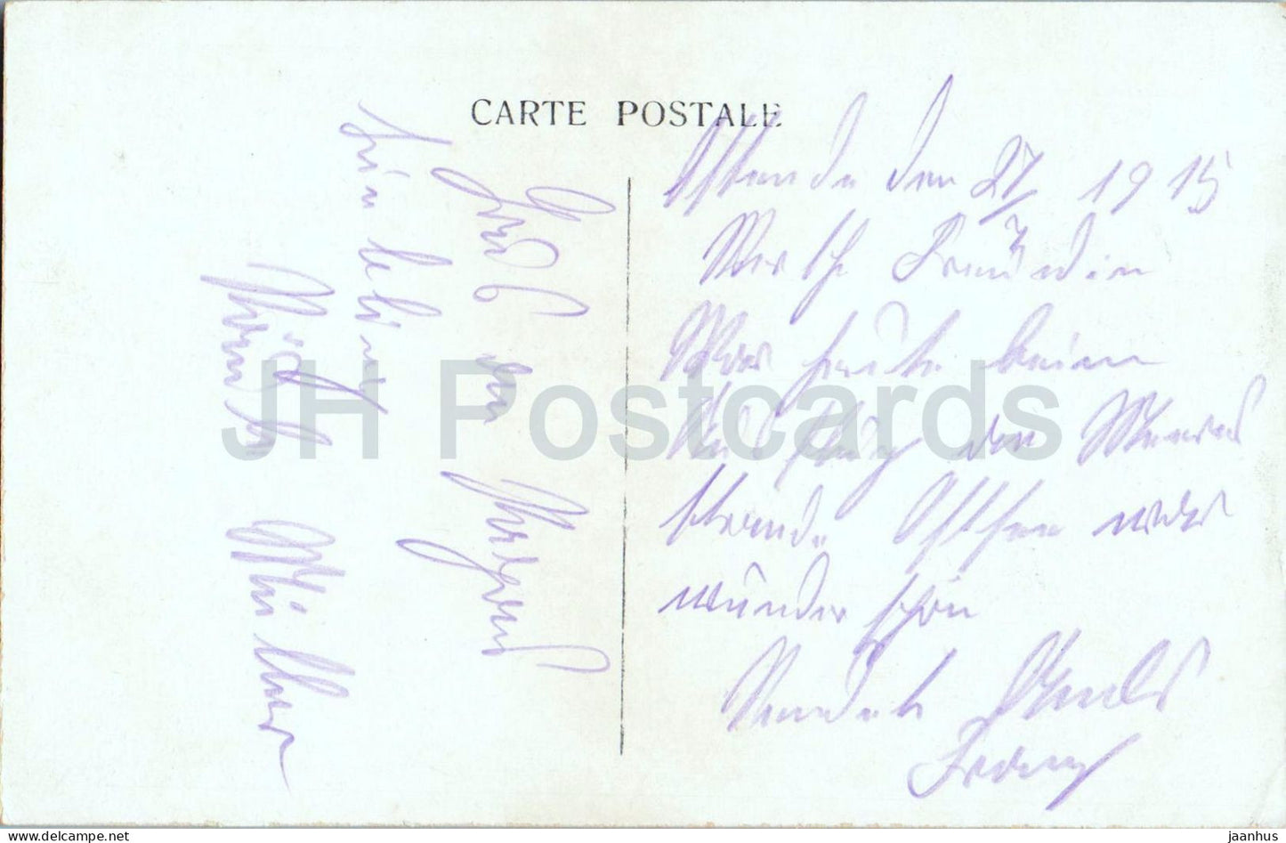 Ostende - Vue générale du port - Carte postale ancienne - 1915 - Belgique - utilisée