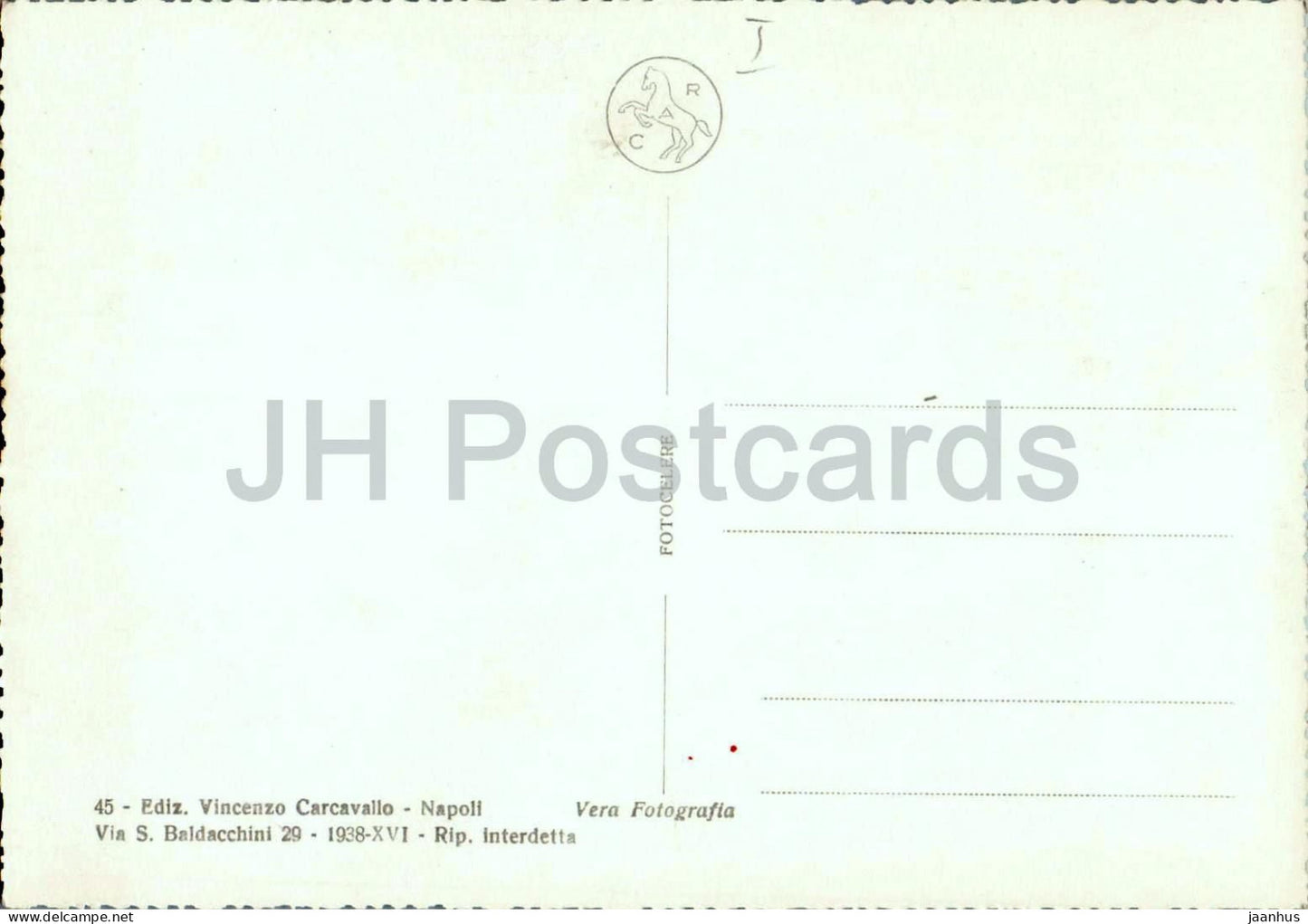 Neapel - Panorama - Neapel - Panoramablick auf Stadt und Bucht - Vesuv - 45 - alte Postkarte - Italien - unbenutzt