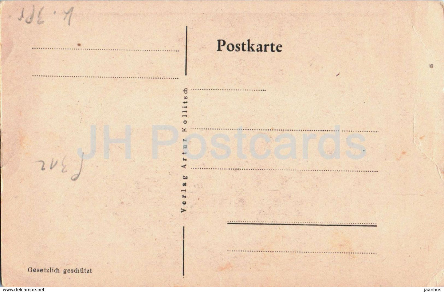 Hochosterwitz - Karnten - Holzschnitt von Kobinger - Holzschnitt - alte Postkarte - Österreich - unbenutzt
