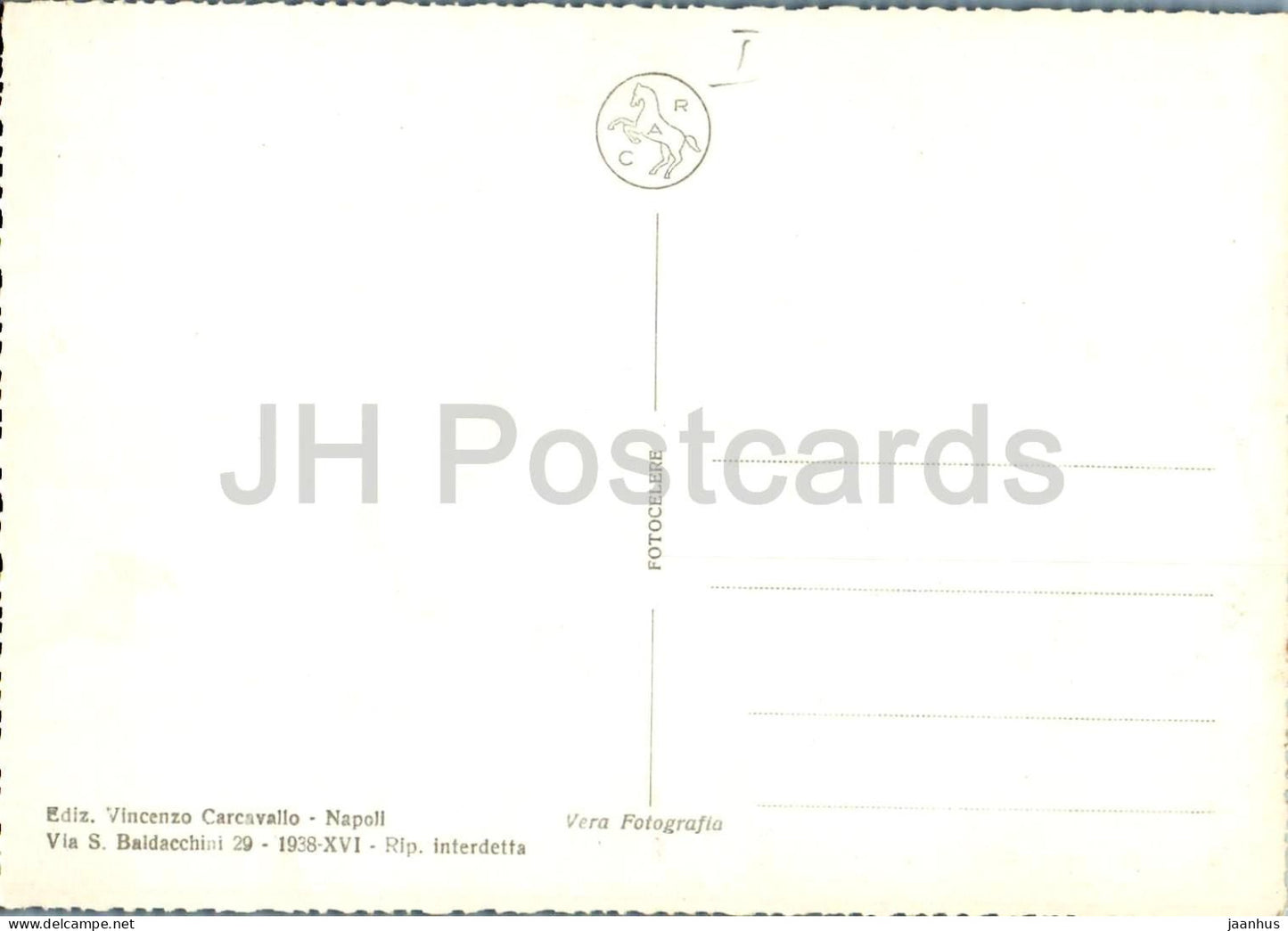Neapel - Via Caracciolo und Posillipo - Strandpromenade - 75 - alte Postkarte - Italien - unbenutzt