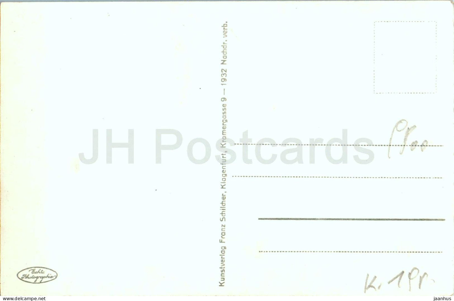 Spittal ad Drau mit Goldeck 2139 m - ville - vue montagne - 85 - carte postale ancienne - 1932 - Autriche - inutilisée