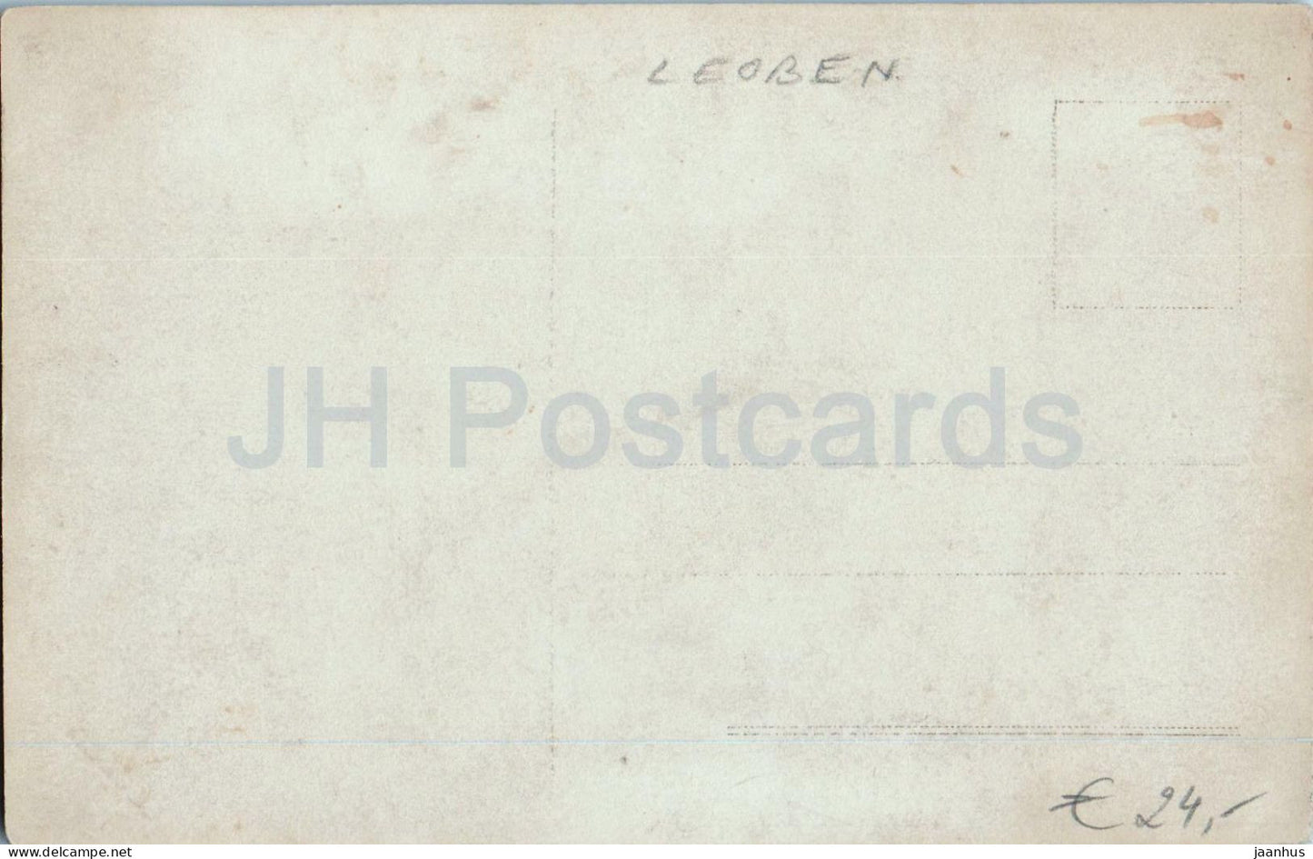 Leoben - Hauptplatz - Gasthof Lamm - Notar Sperl - Karl Krall - foule - carte postale ancienne - Autriche - inutilisé