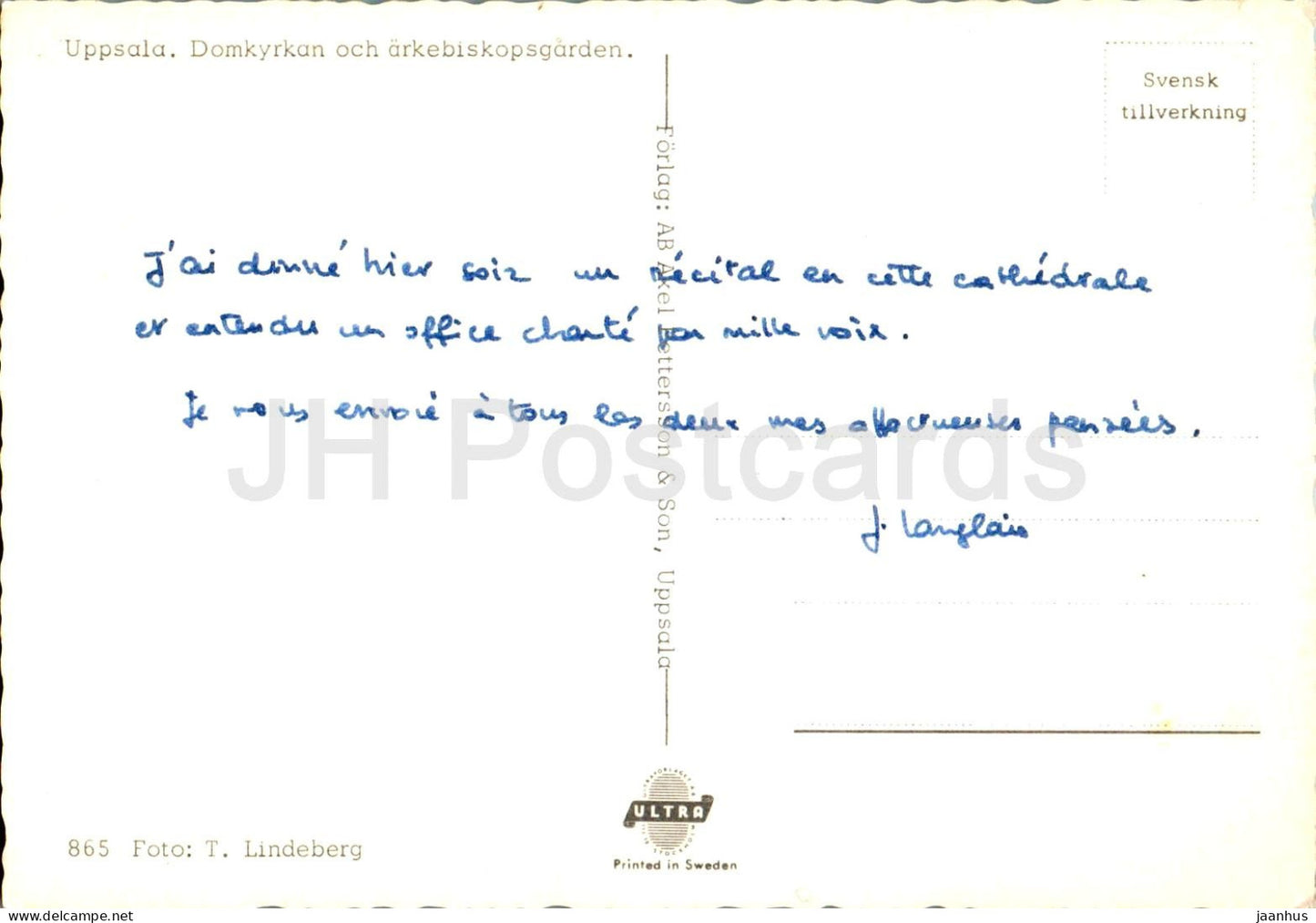 Uppsala - Domkyrkan och arkebiskopsgarden - cathedral - 865 - Sweden - used