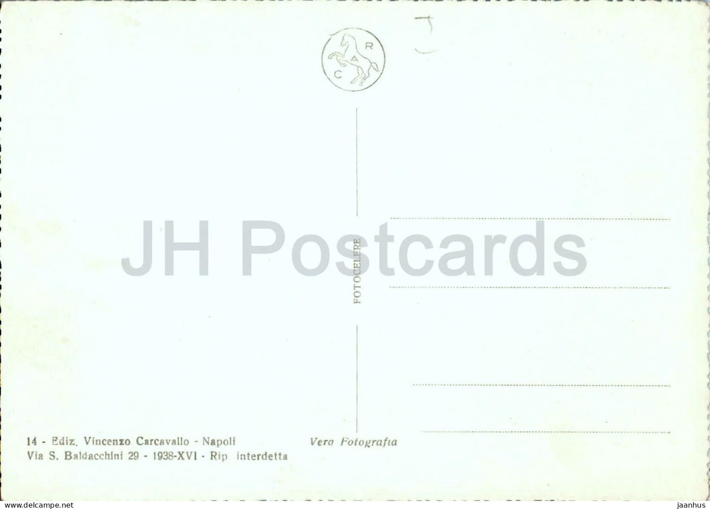 Neapel - Panorama - Neapel - Panoramablick auf die Stadt und die Bucht - Vesuv - 14 - alte Postkarte - Italien - unbenutzt