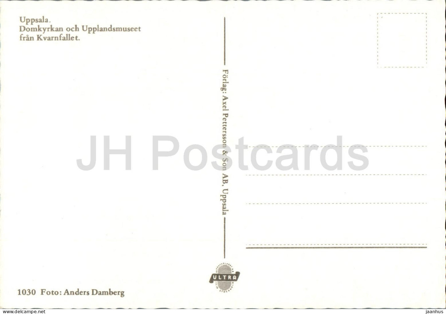 Uppsala - Domkyrkan och Upplandsmuseet fran Kvarnfallet - museum - cathedral - 1030 - Sweden - unused