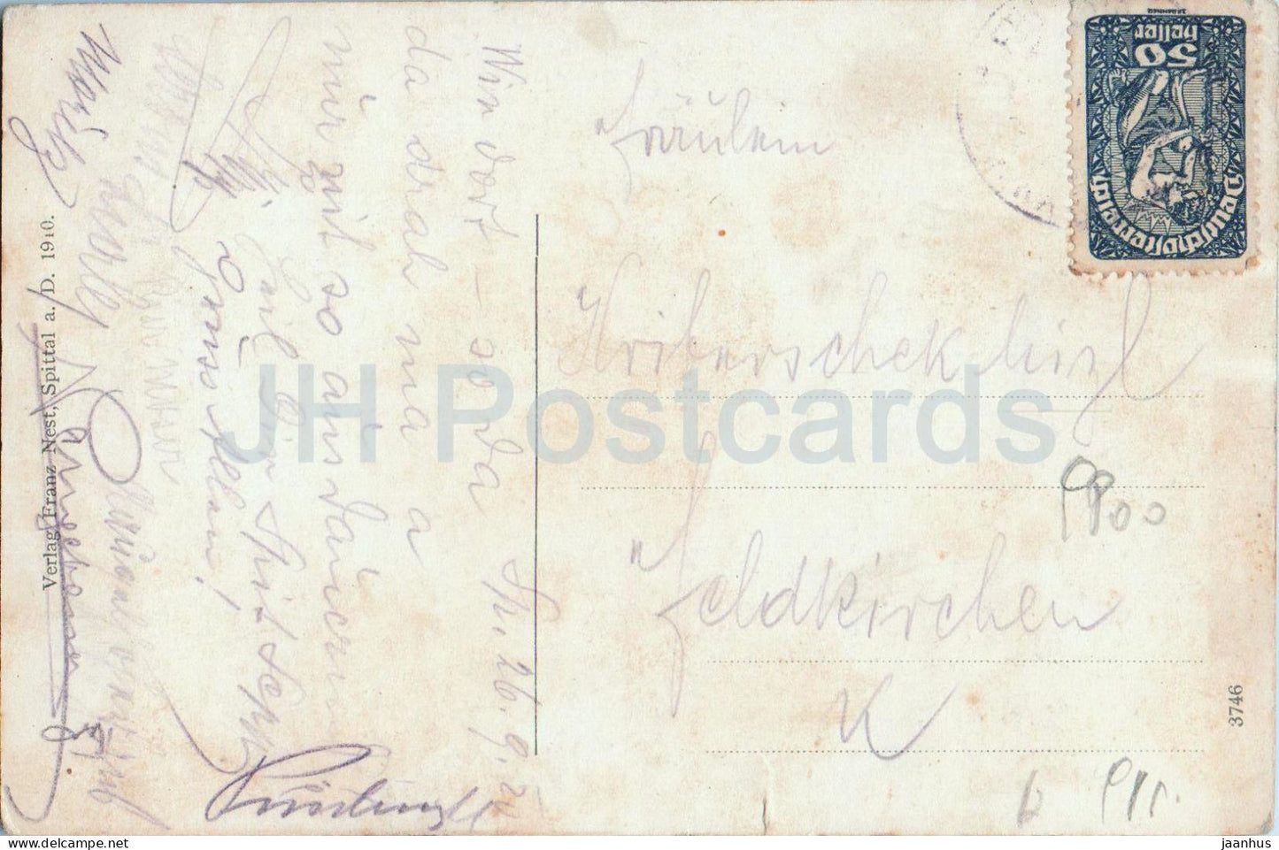 An der Tauernbahn - Spittal a. D. - Vorstadt - town view - panorama - old postcard - 1910 - Austria - used