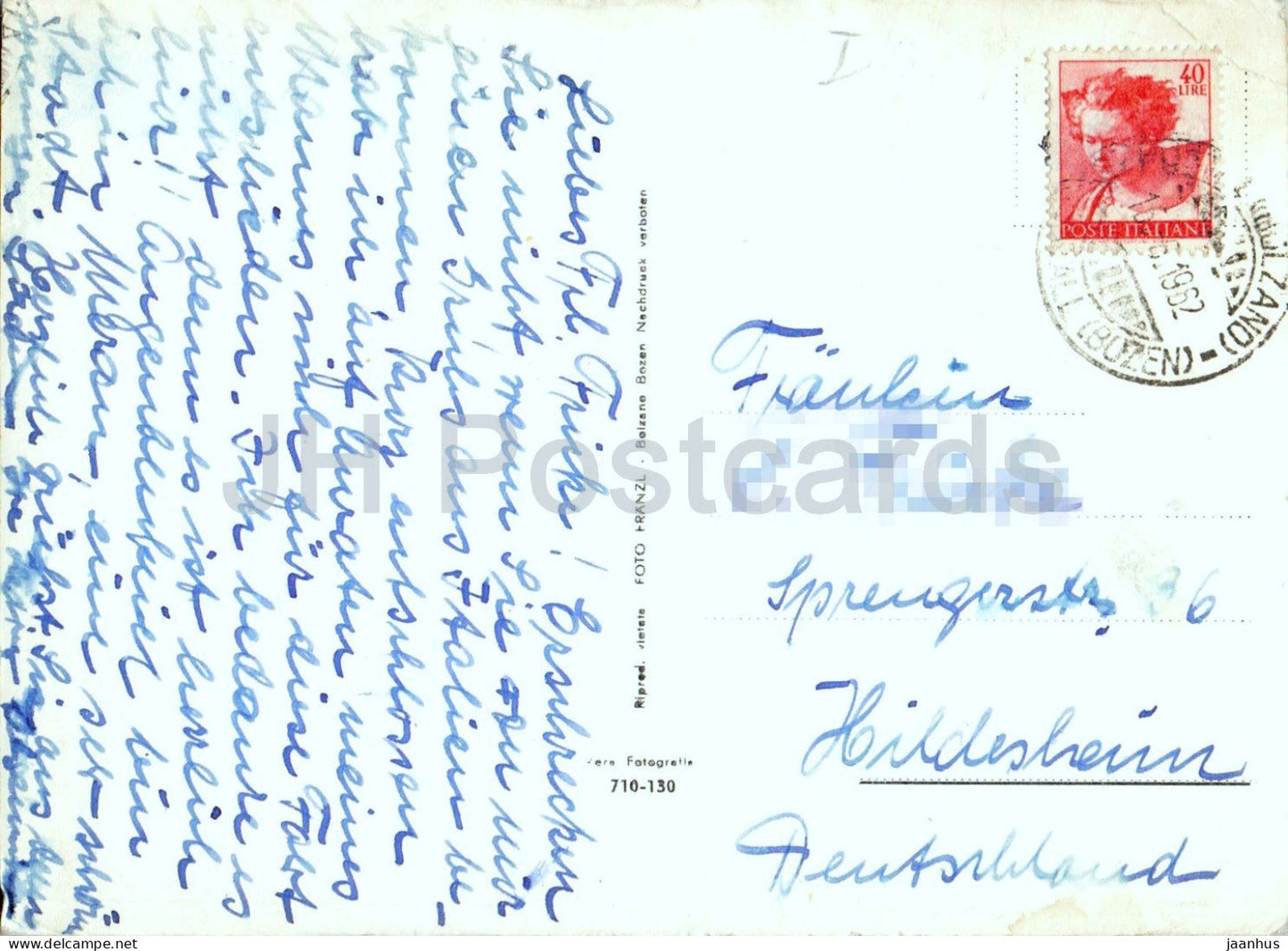 Meran vom Tappeinerweg - Meran - Casino - Schloss Fontana - Schloss Tirol - Multiblick - 710-130 - 1962 - Italien - gebraucht