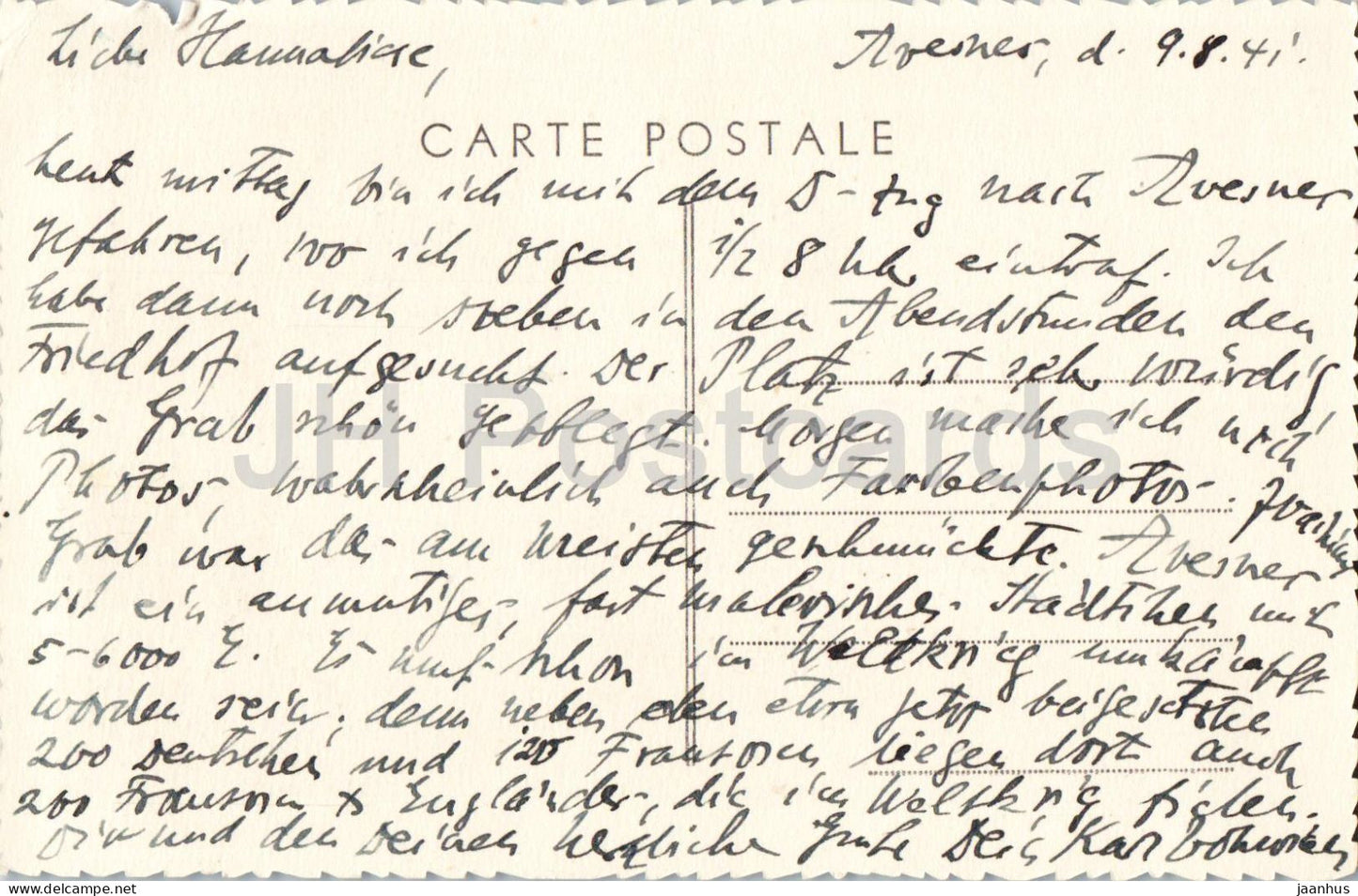 Avesnes sur Helpe - Nord - L’Eglise - Church - old postcard - 1941 - France - unused