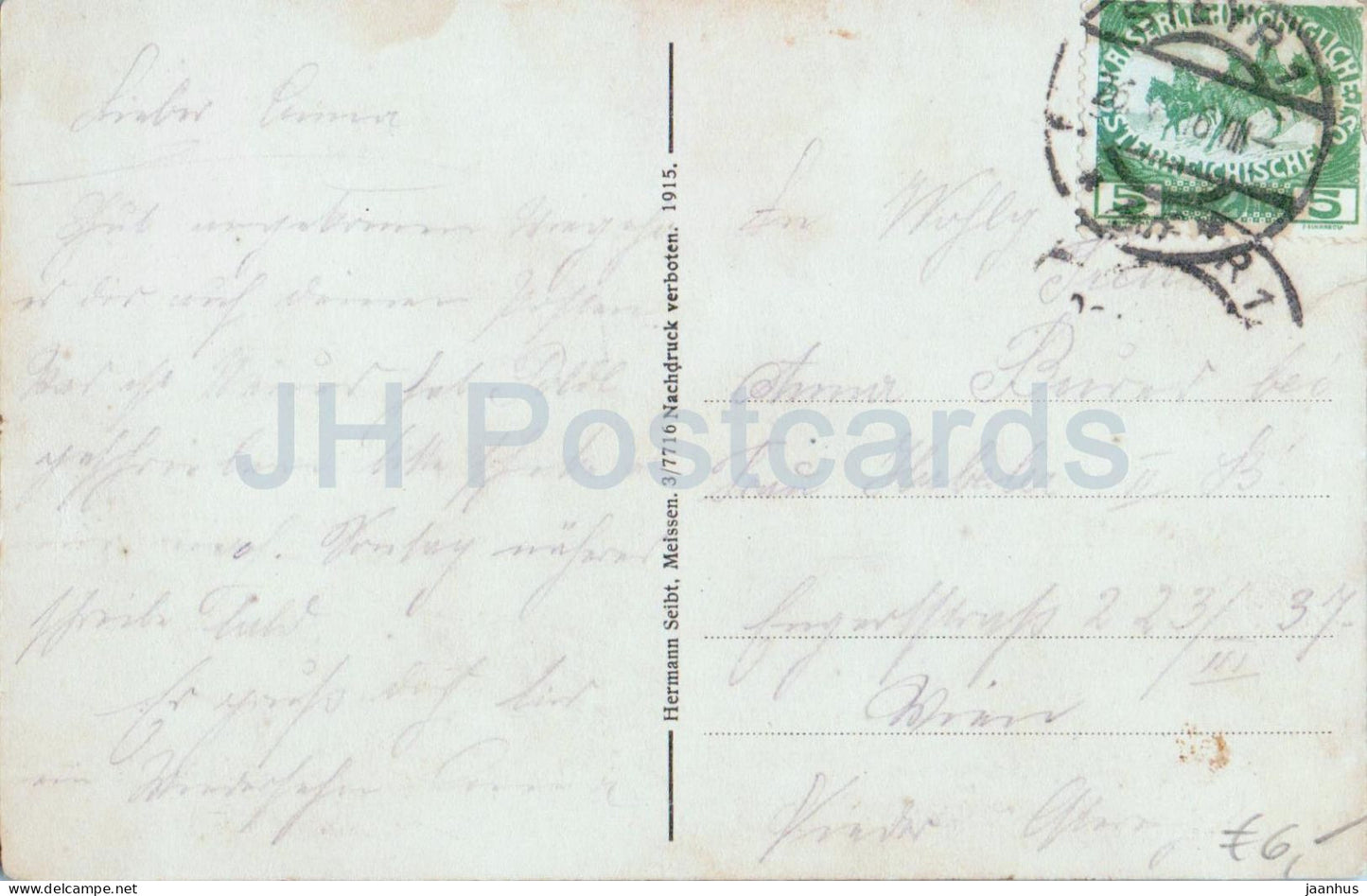 Garsten bei Steyr von der Garstener Hohe aus gesehen - old postcard - 1916 - Austria - used