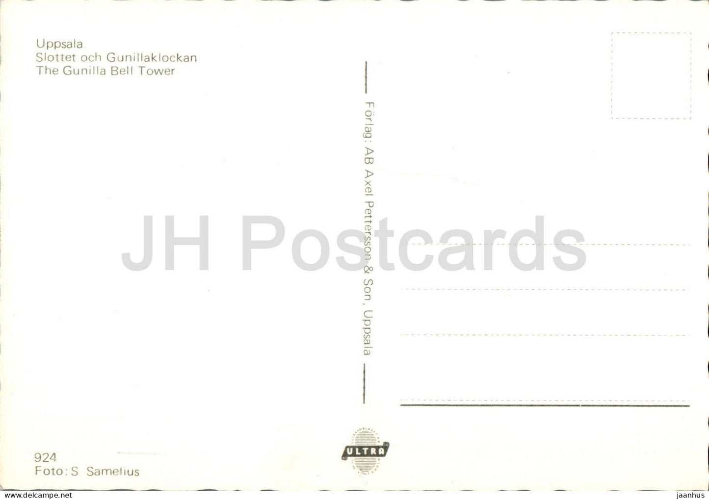 Uppsala - Slottet med Gunillakockan - Le clocher de Gunilla - château - 924 - Suède - inutilisé