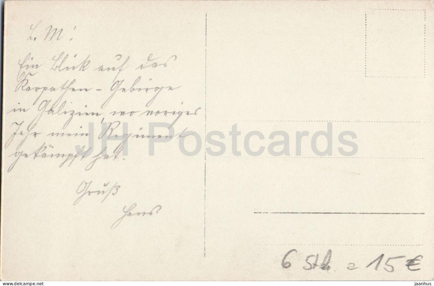 Galizien - Galicia - people - Ostfront - Feldpost - military mail - 1 WWI photo old postcard - 1910s - Austria - unused