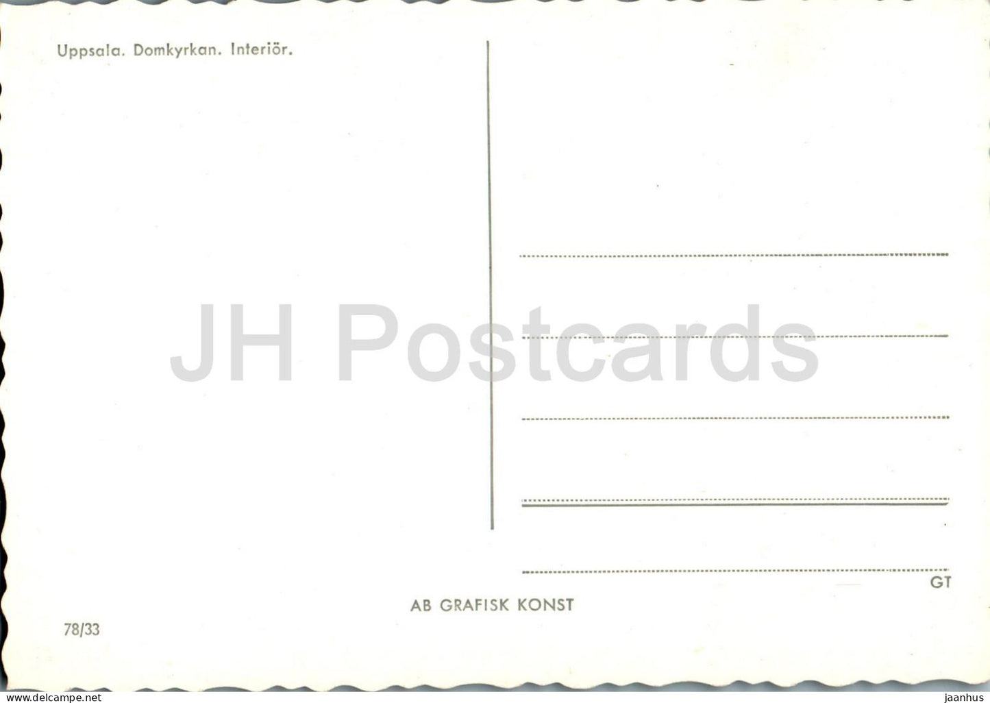 Uppsala Domkyrkan - interior - cathedral - 78/33 - Sweden - unused
