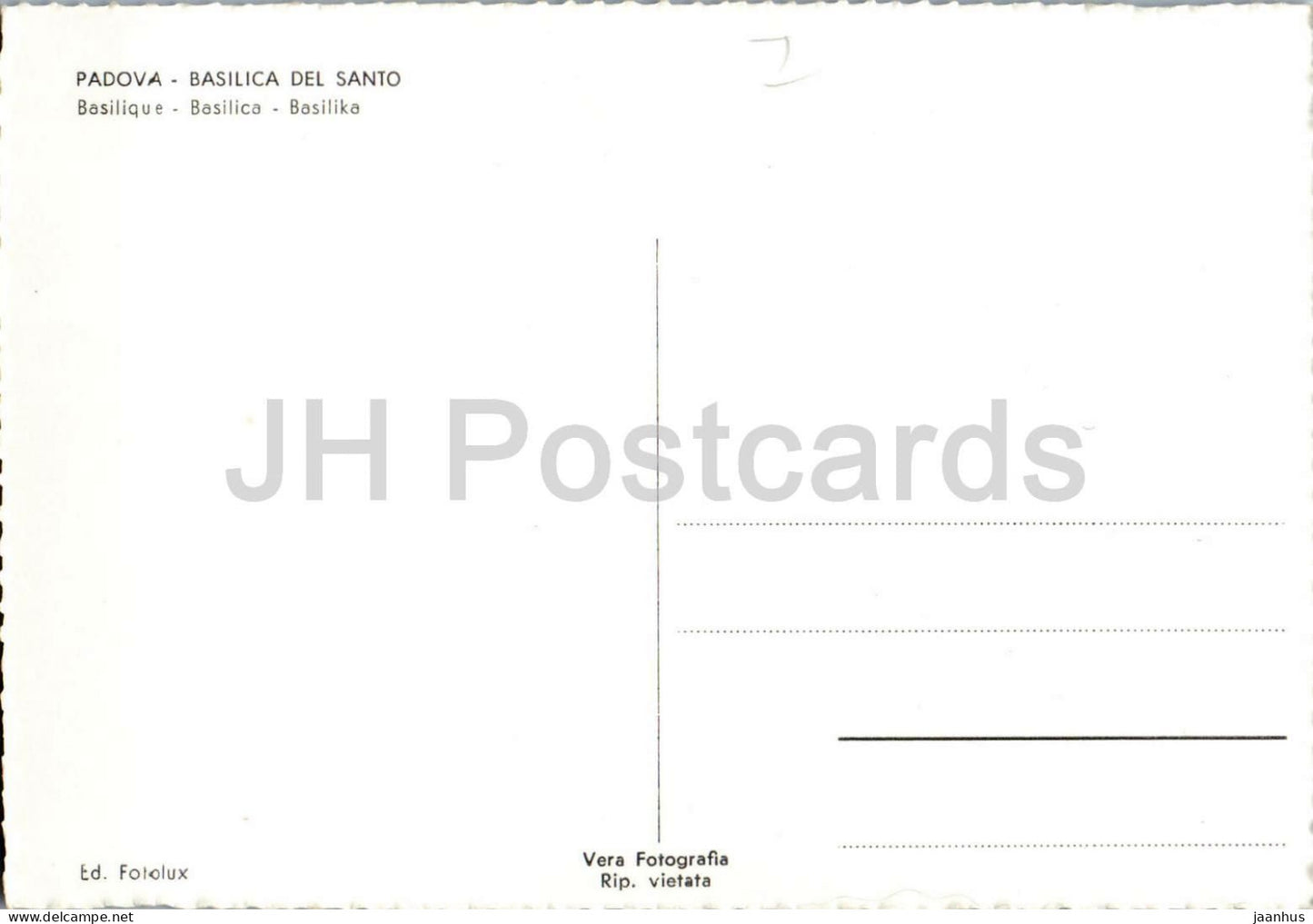 Padova - Basilica del Santo - Padua - cathedral - old postcard - Italy - unused