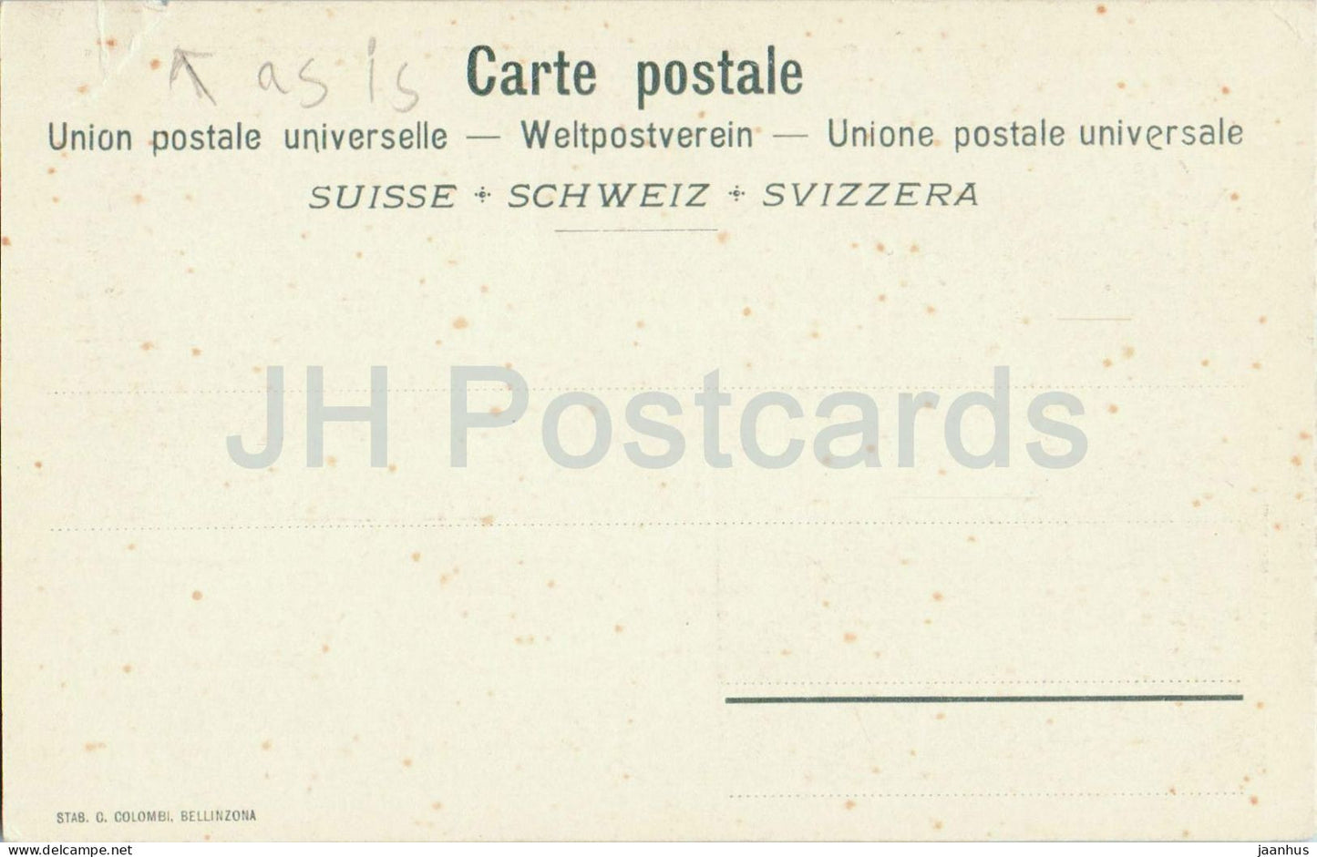 Valle Calanca - Braggio et St. Maria - old postcard - Switzerland - unused