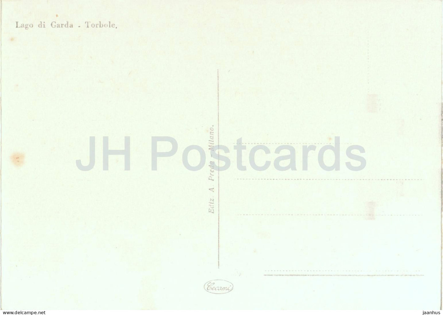 Lago di Garda - Torbole - panoramic view with village - old postcard - Italy - unused