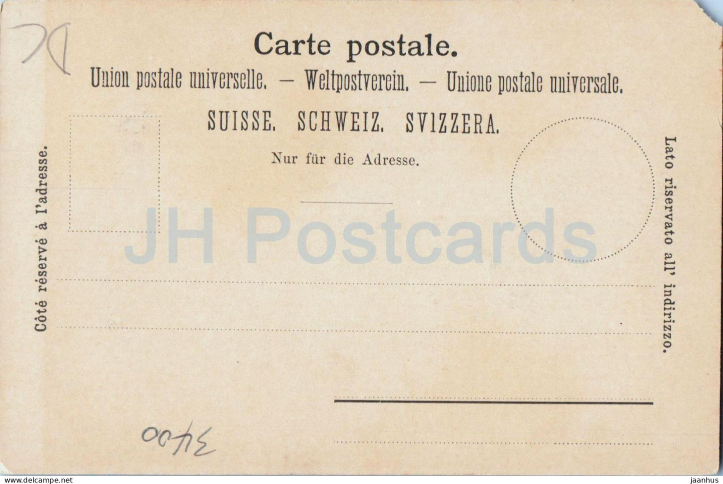 Gruss aus Burgdorf - château - 1074 - carte postale ancienne - années 1900 - Suisse - inutilisé