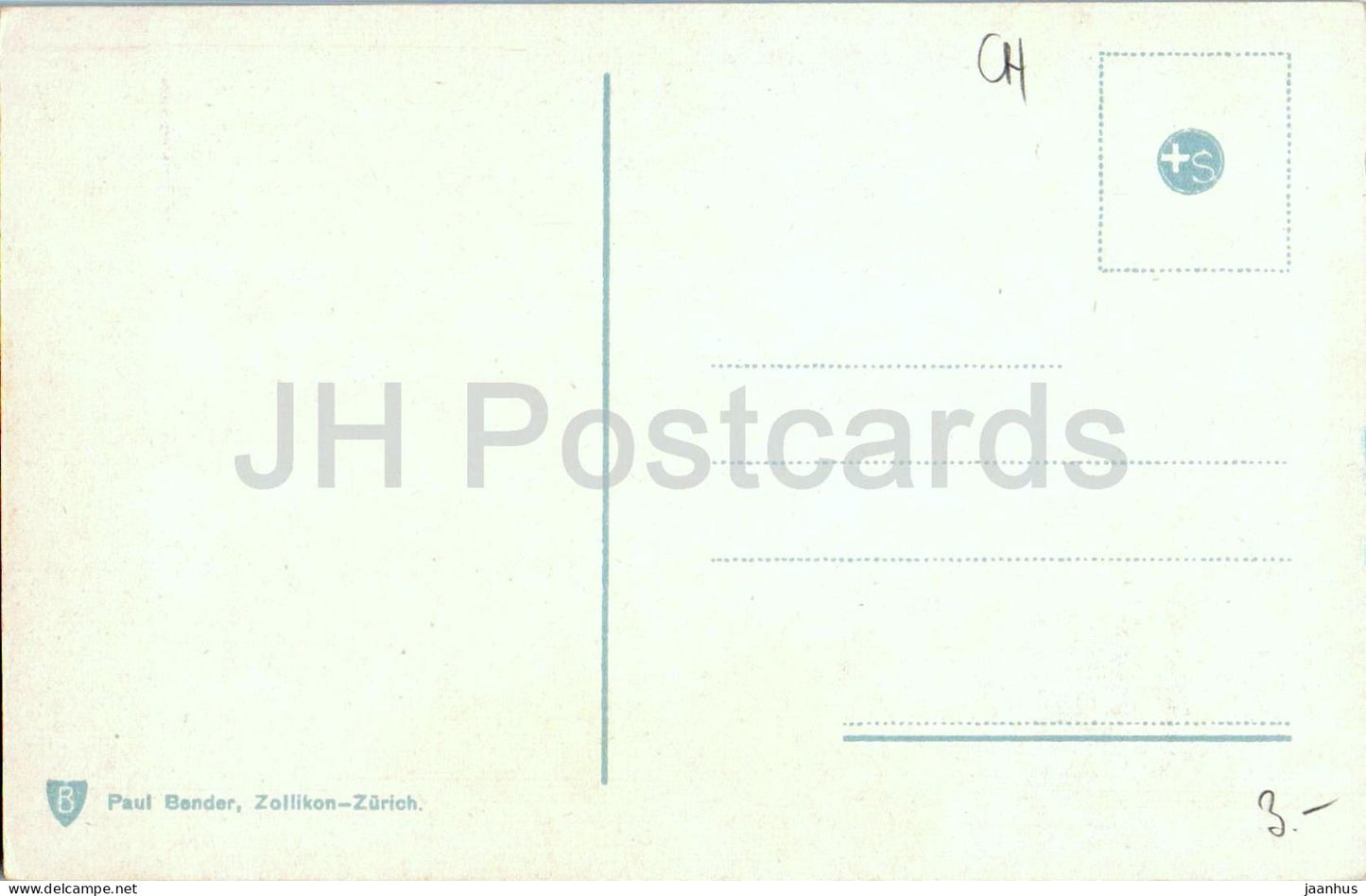 Lago di Lugano - Gandria del Pittore Usadel - lake - village - boat - 5031 - old postcard - Switzerland - unused