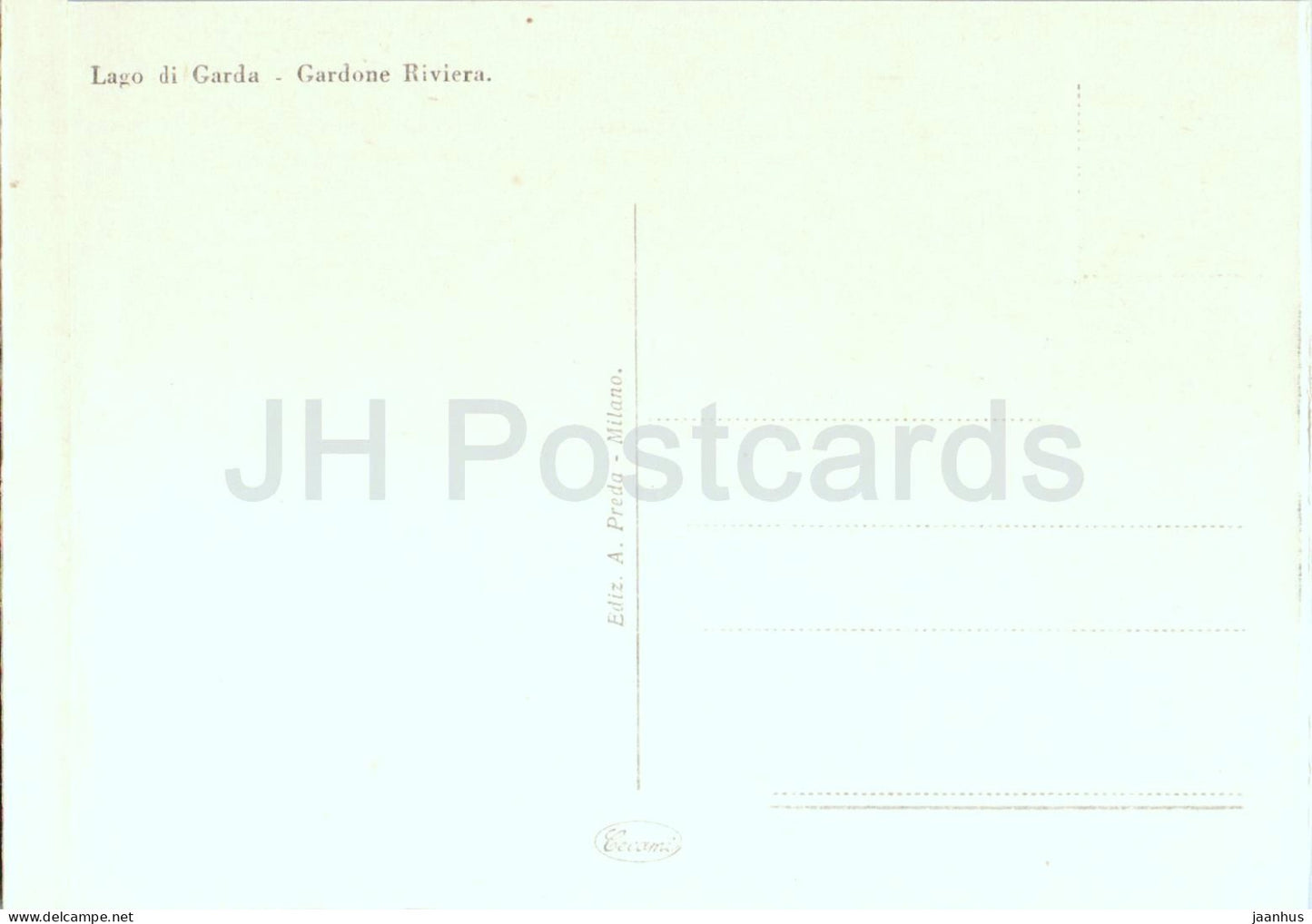 Lago di Garda - Gardone Riviera - old postcard - Italy - unused