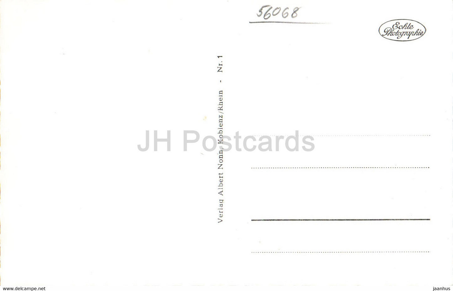 Koblenz - Deutsches Eck mit Rhein u Mosel - old postcard - Germany - unused