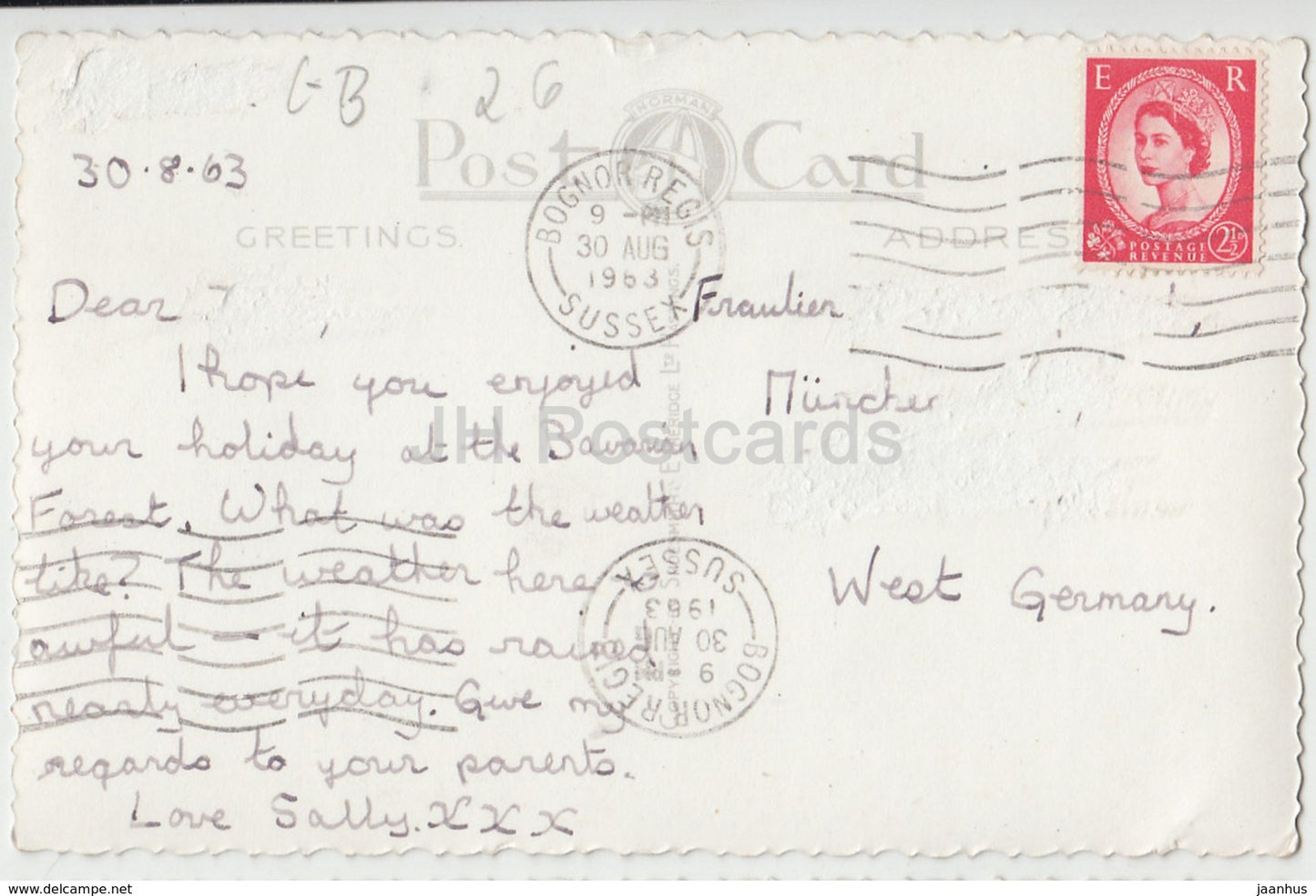 West Sussex - Chichester - Arundel - Medmenny Windmill - Old Bosham - multiview - 1963 - United Kingdom - England - used