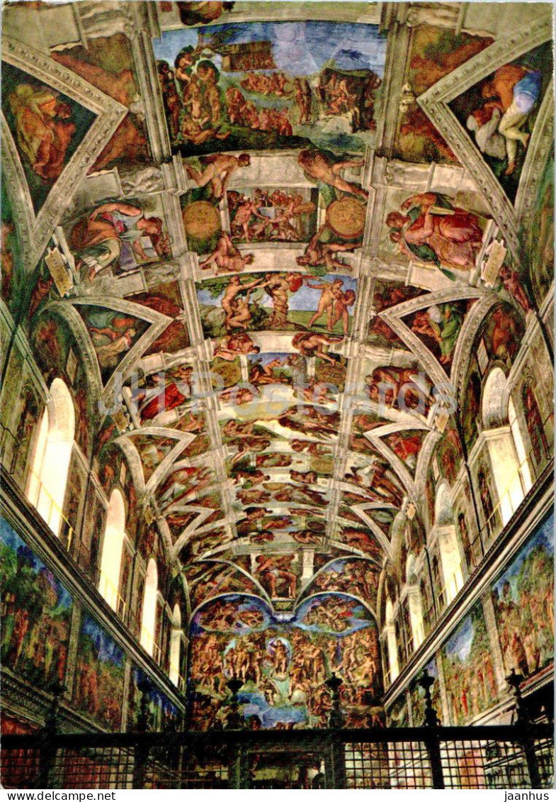 Vatican - Vaticano - Cappella Sistina - Capolavoro di Michelangelo - Sixtine Chapel - 119 - 1965 - Vatican - used - JH Postcards