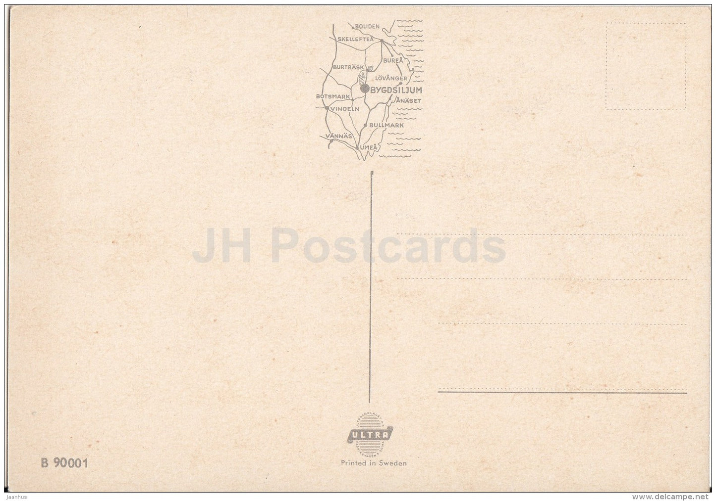 Westmans Parkservering - Bygdsiljum - multiview - Sweden - unused - JH Postcards