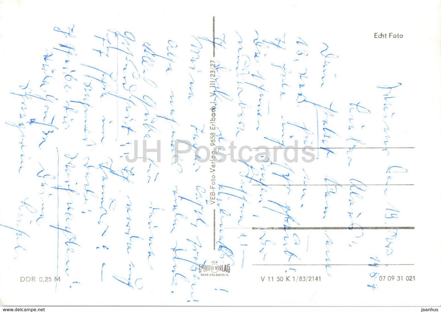 Weimar - Goethes Gartenhaus - Schillerhaus - Rathaus - Bastille - Belvedere - Germany DDR - used