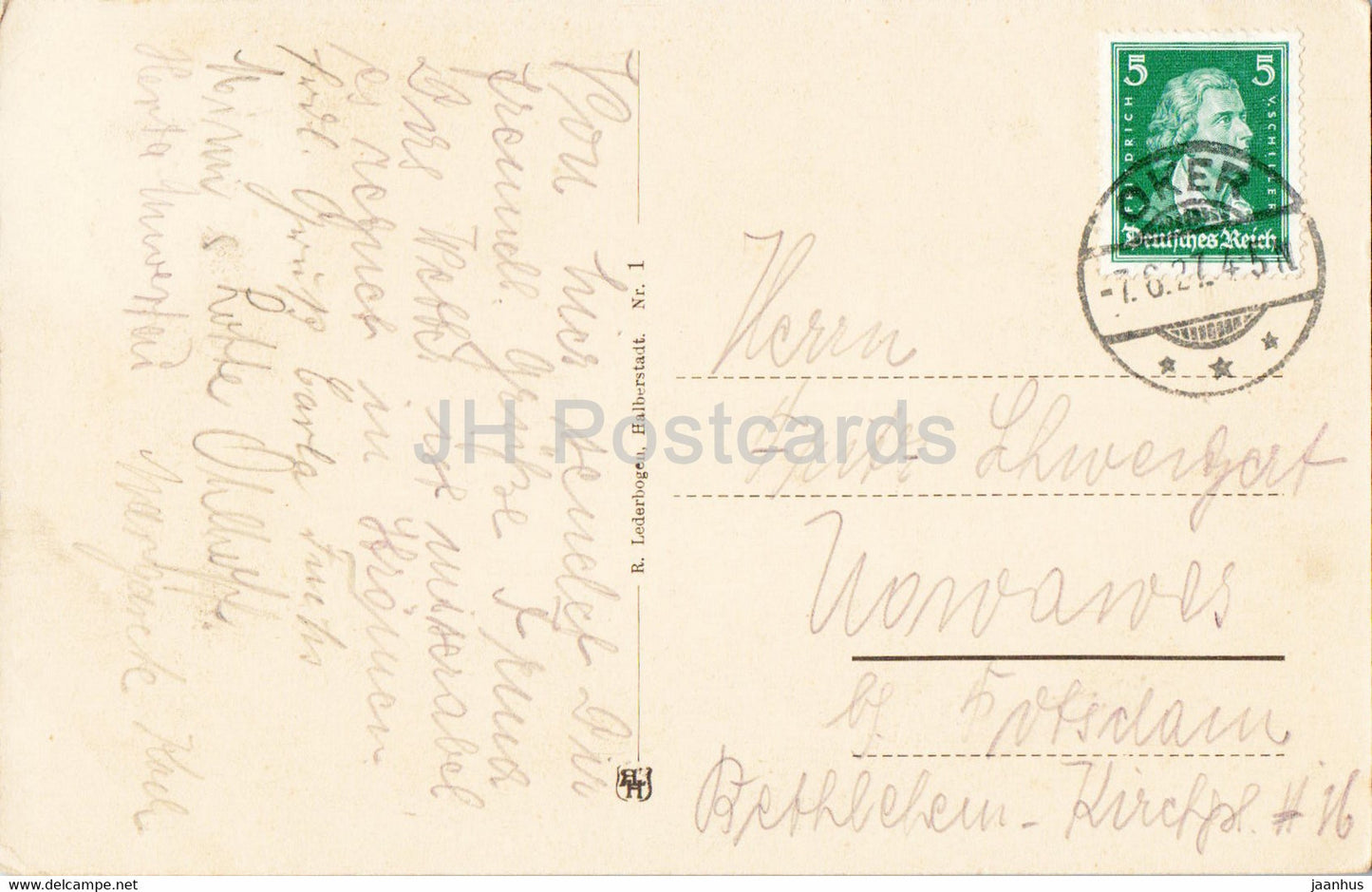 Bad Harzburg - 1 - carte postale ancienne - 1927 - Allemagne - utilisé