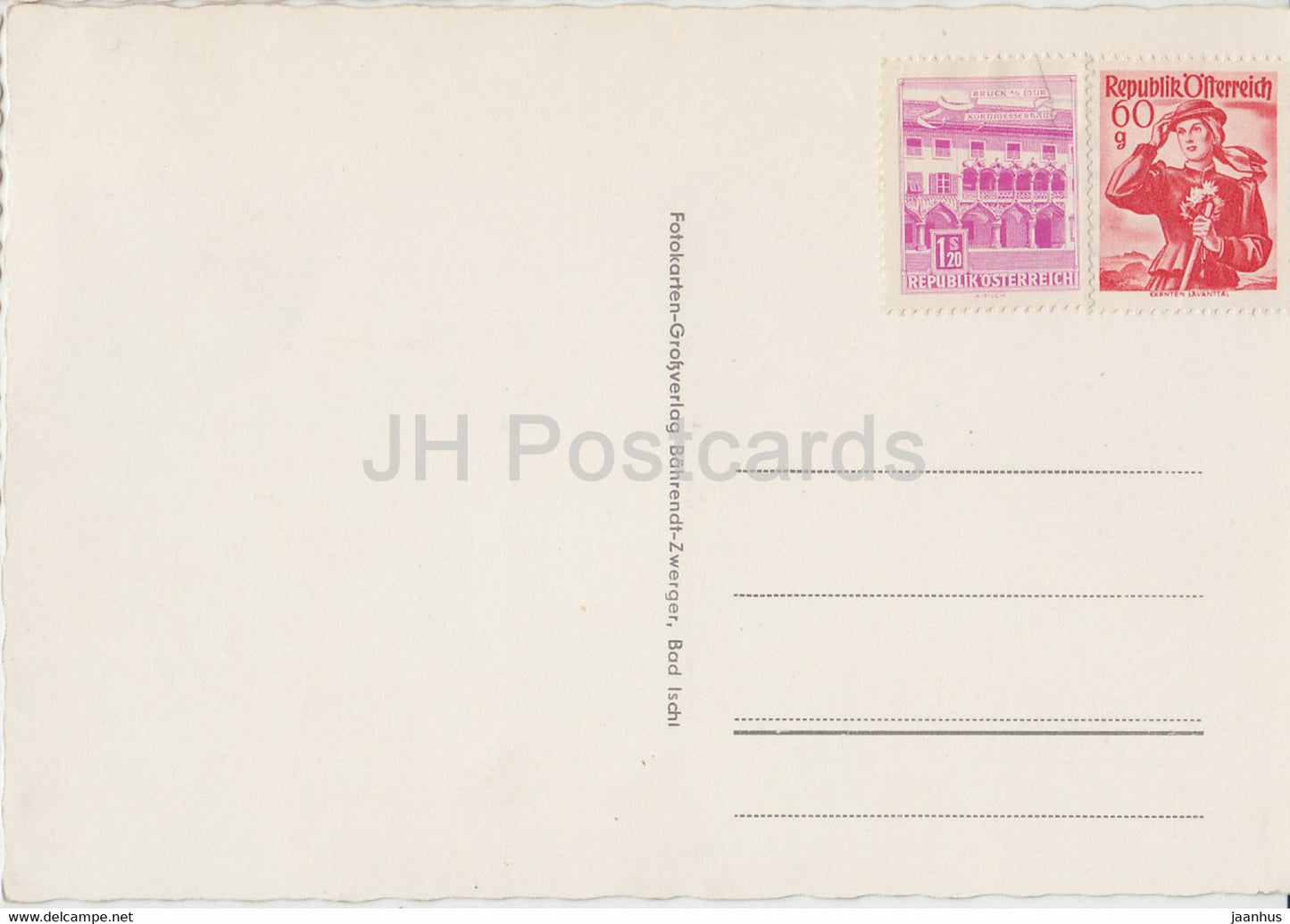 Altaussee mit Dachstein - carte postale ancienne - Autriche - inutilisée