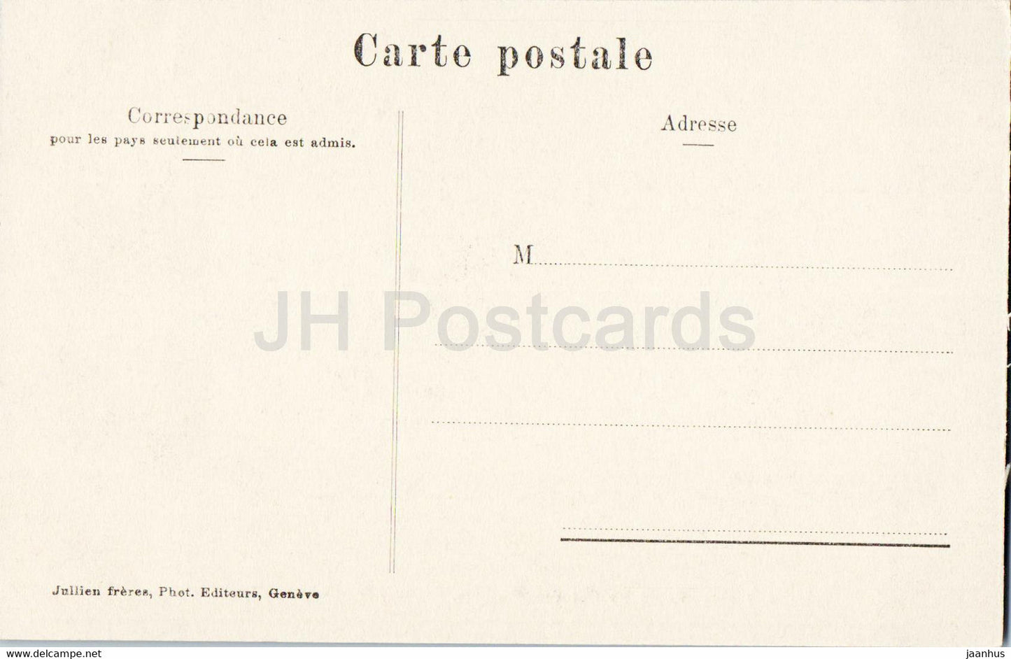 Route du Col des Montets Aiguille Verte et le Mont Blanc - 2784 - old postcard - France - unused